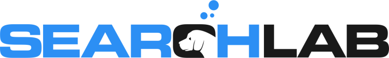 SearchLab Logo 1446x216 Blue Black Transparent 2 768x115