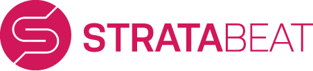 Stratabeat Icon Wordmark Red