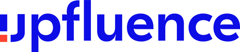Upfluence Logo Blue 1 768x167