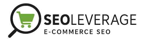 ecommerce seo seoleverage logo white