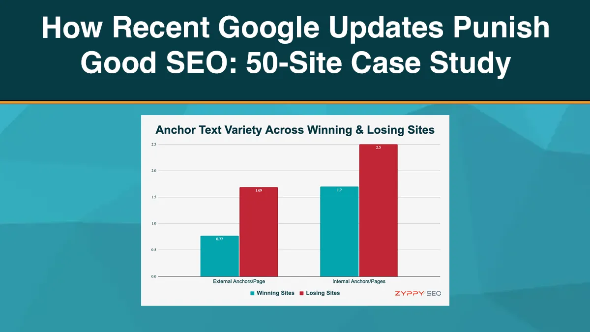 How Recent Google Updates Punish Good SEO: 50-Site Case Study
