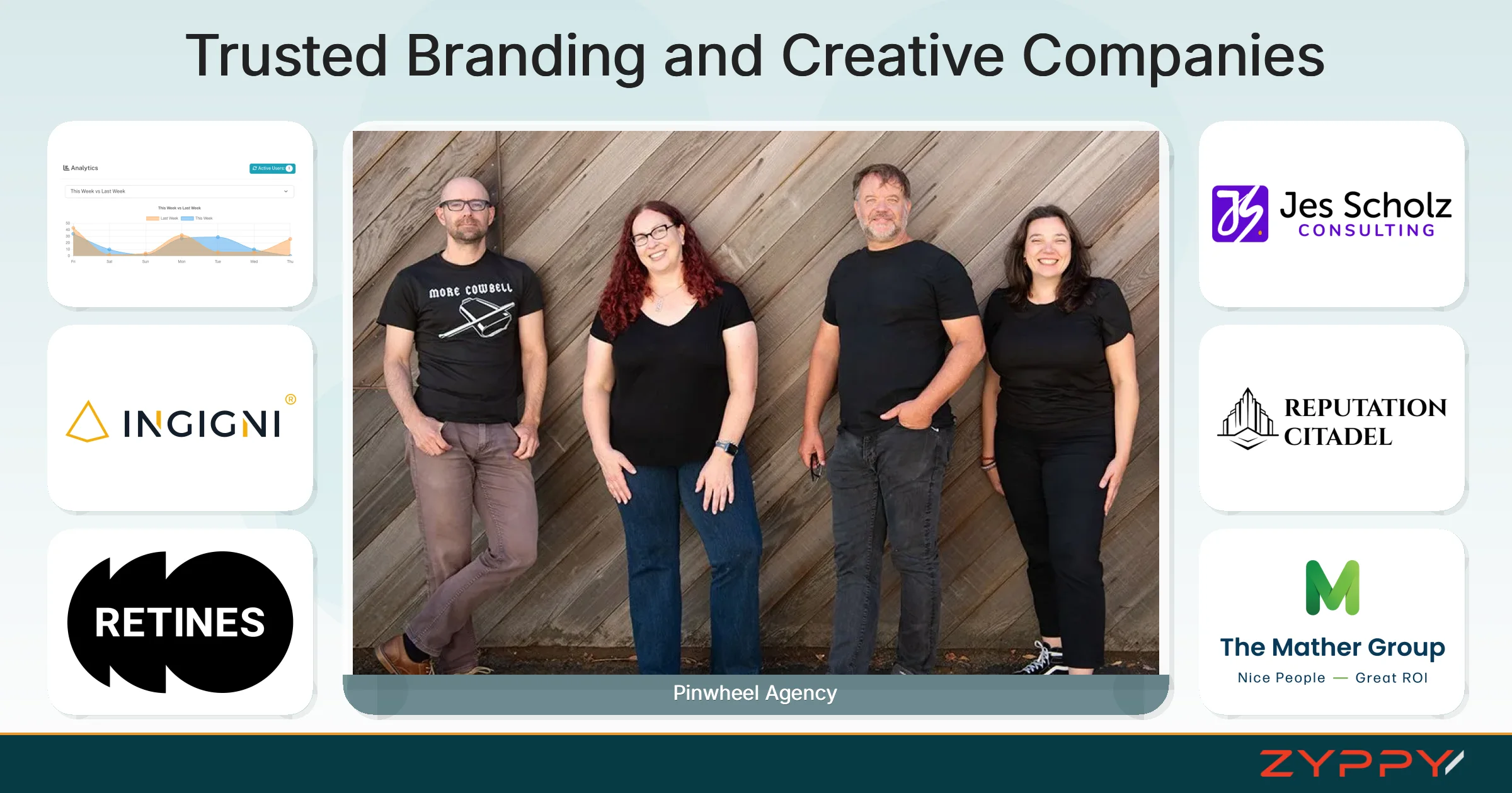 Trusted Branding and Creative Companies: Pinwheel Agency, AESPIRE, and others