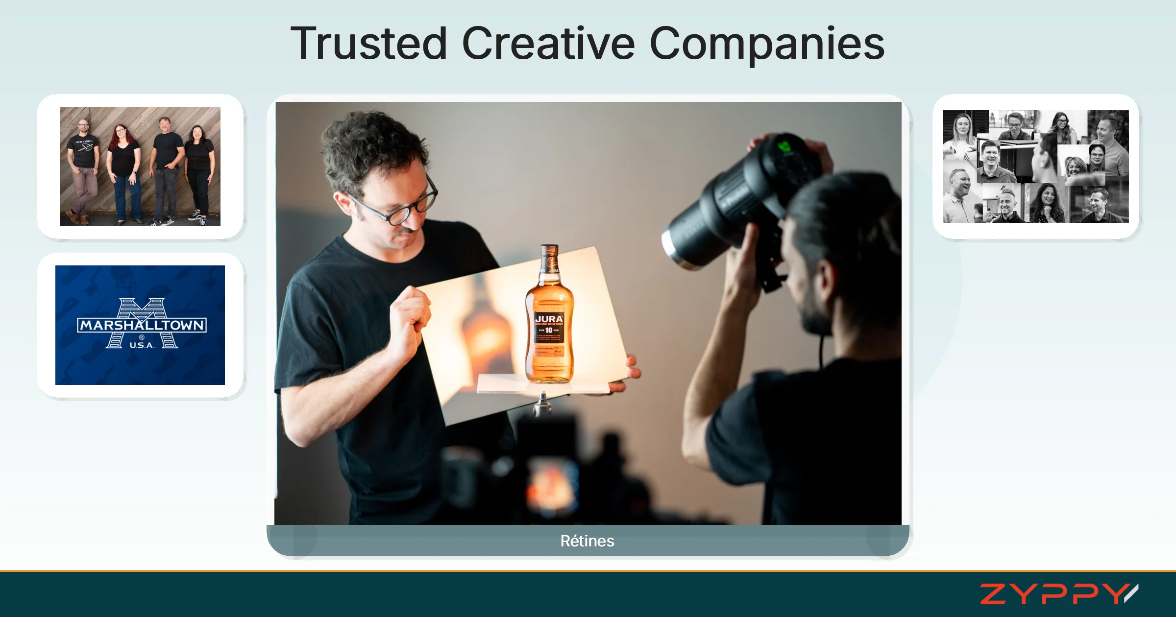 Trusted Creative Companies: Rétines, Pinwheel Agency, and others