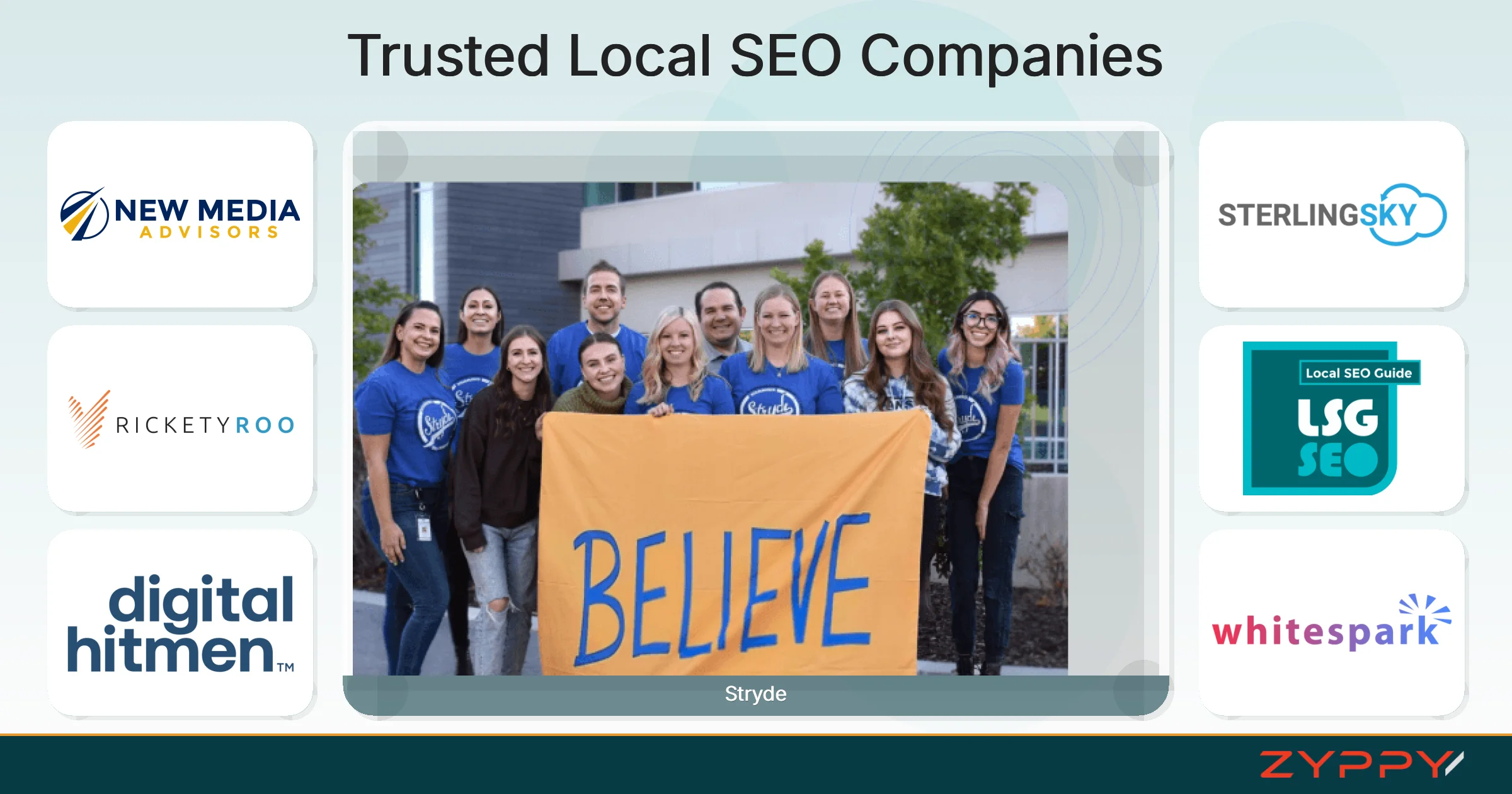 Trusted Local SEO Companies: Stryde, RicketyRoo, and others