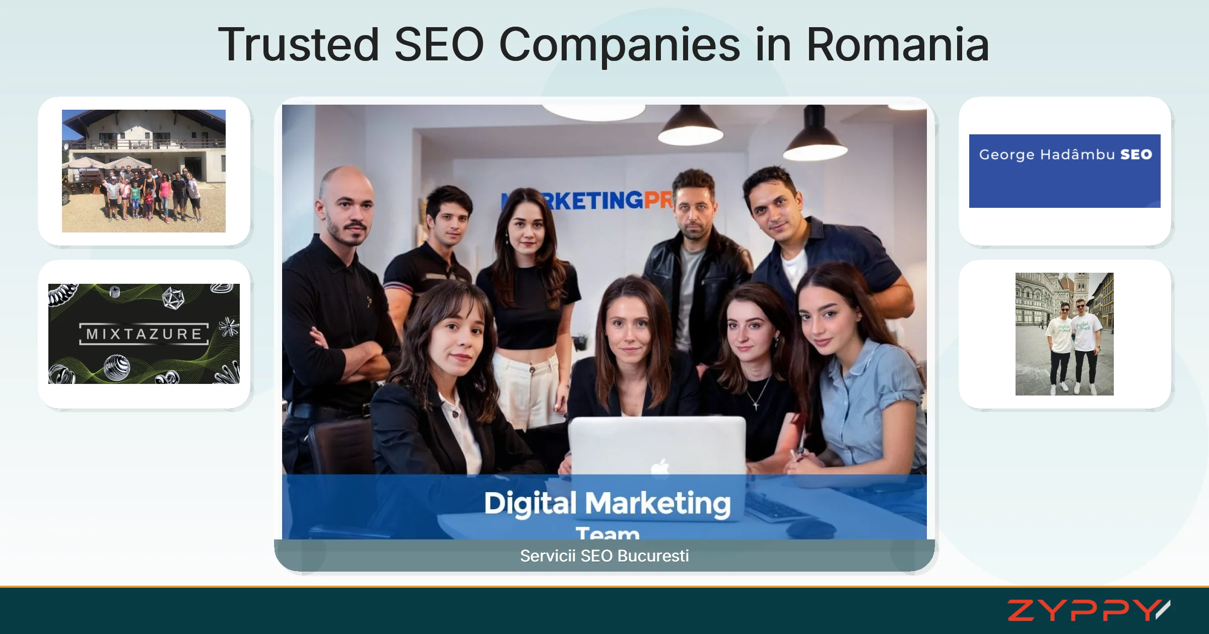 Trusted SEO Companies in Romania: Servicii SEO Bucuresti, Mixtazure, and others