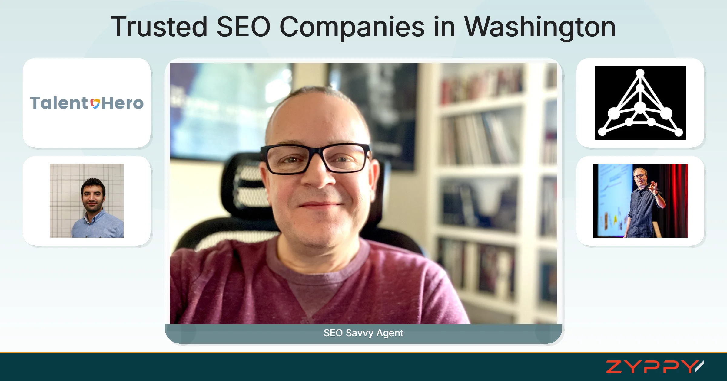Trusted SEO Companies in Washington: SEO Savvy Agent, Talent Hero Media, and others