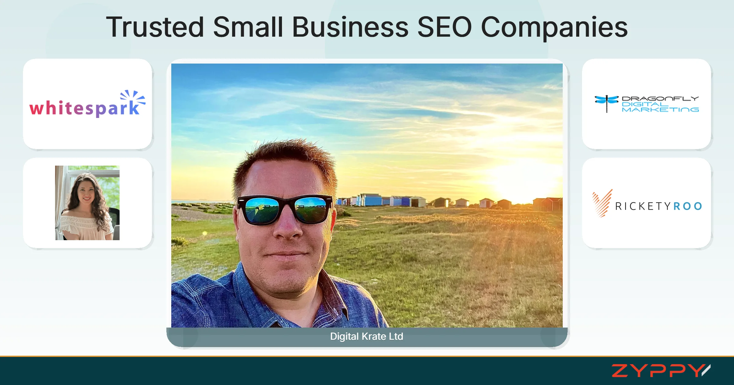 Trusted Small Business SEO Companies: Digital Krate Ltd, Lauren Galvez, and others