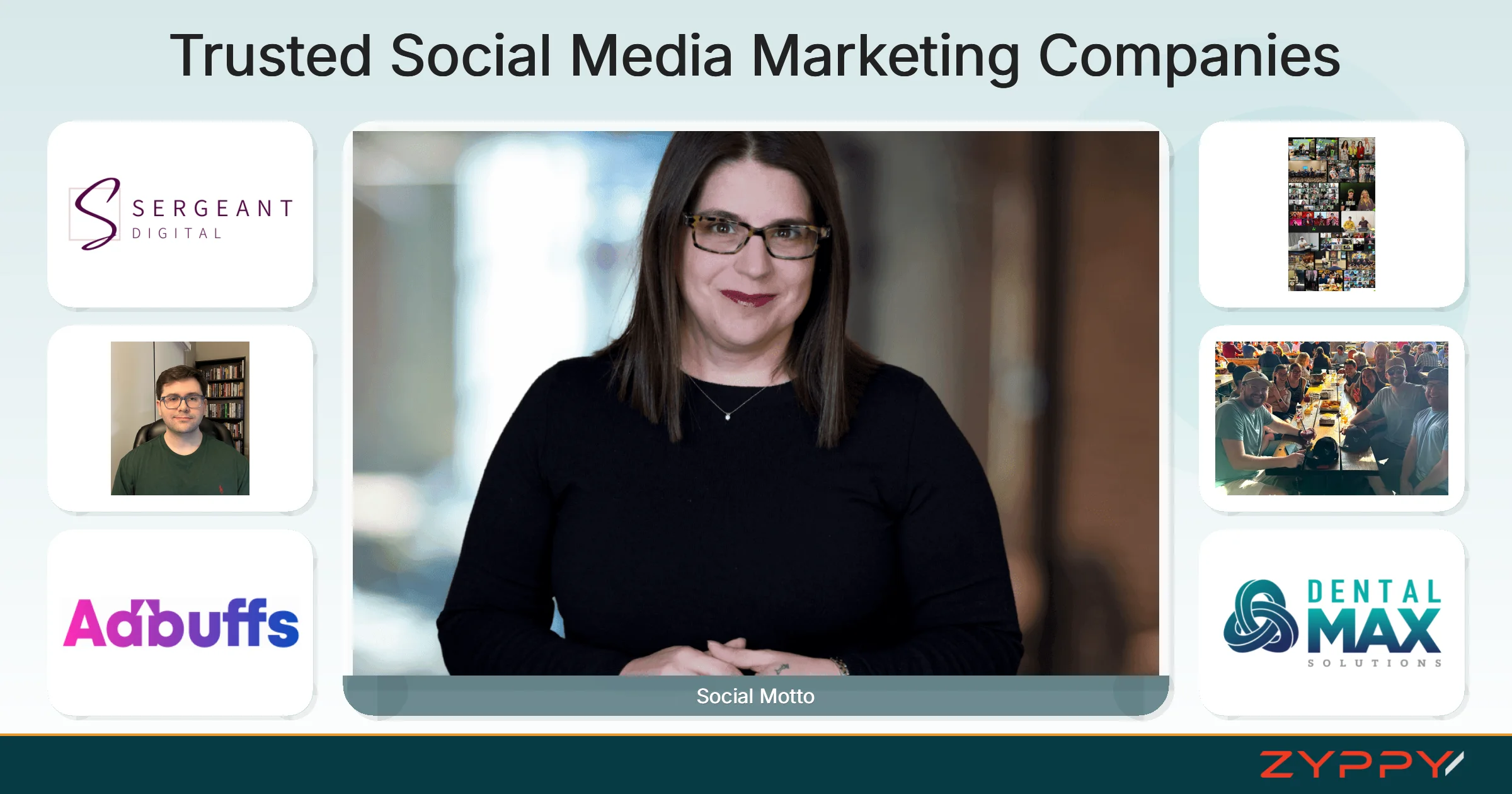 Trusted Social Media Marketing Companies: Social Motto, Bridget Willard, LLC, and others