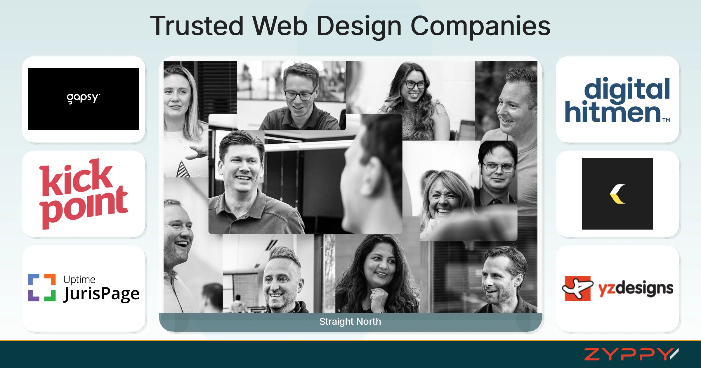 Trusted Web Design Companies: Straight North, Tiny Thunder Studio, and others