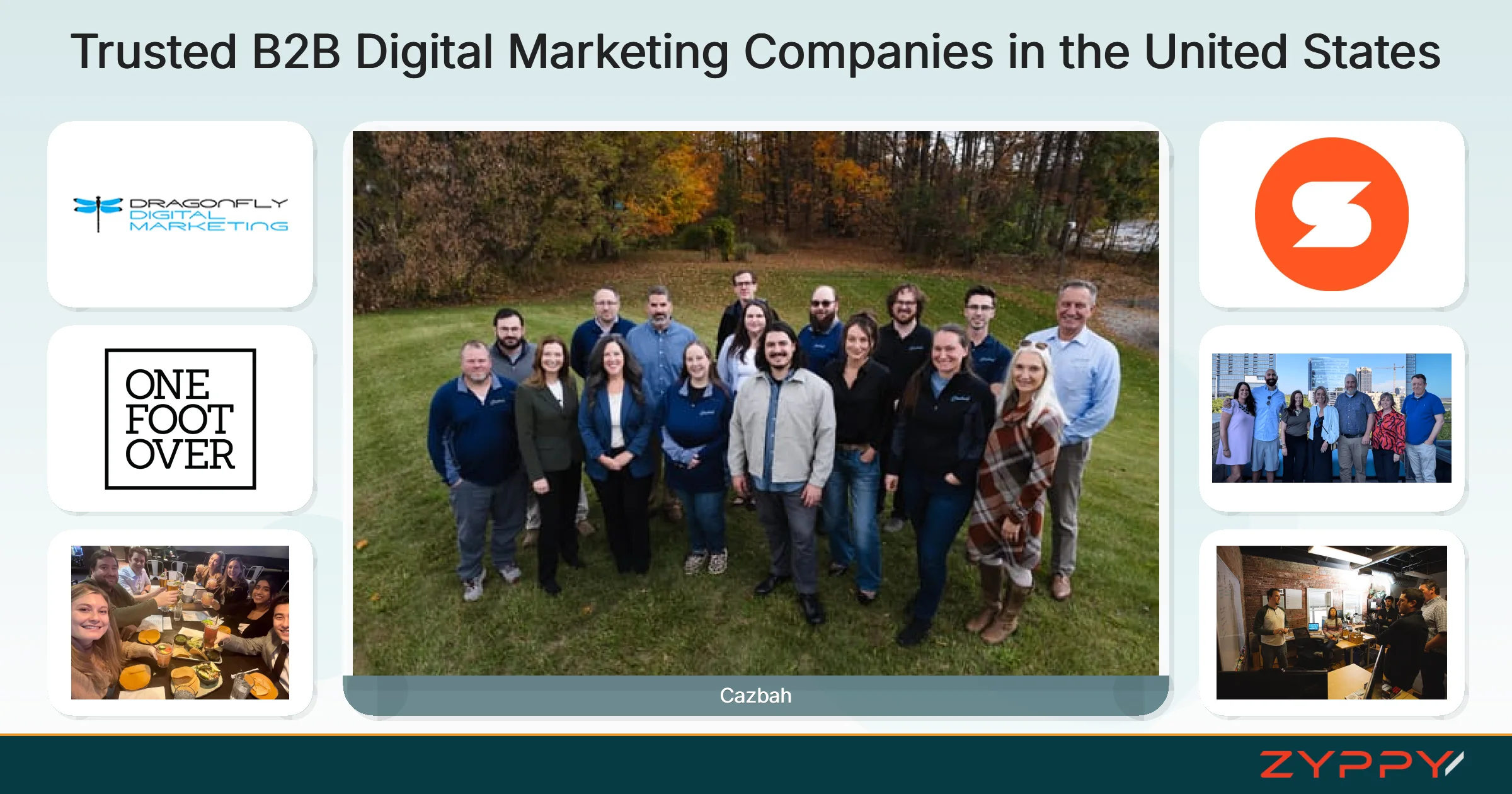 Trusted B2B Digital Marketing Companies in the United States: Cazbah, Speedwork Social, and others