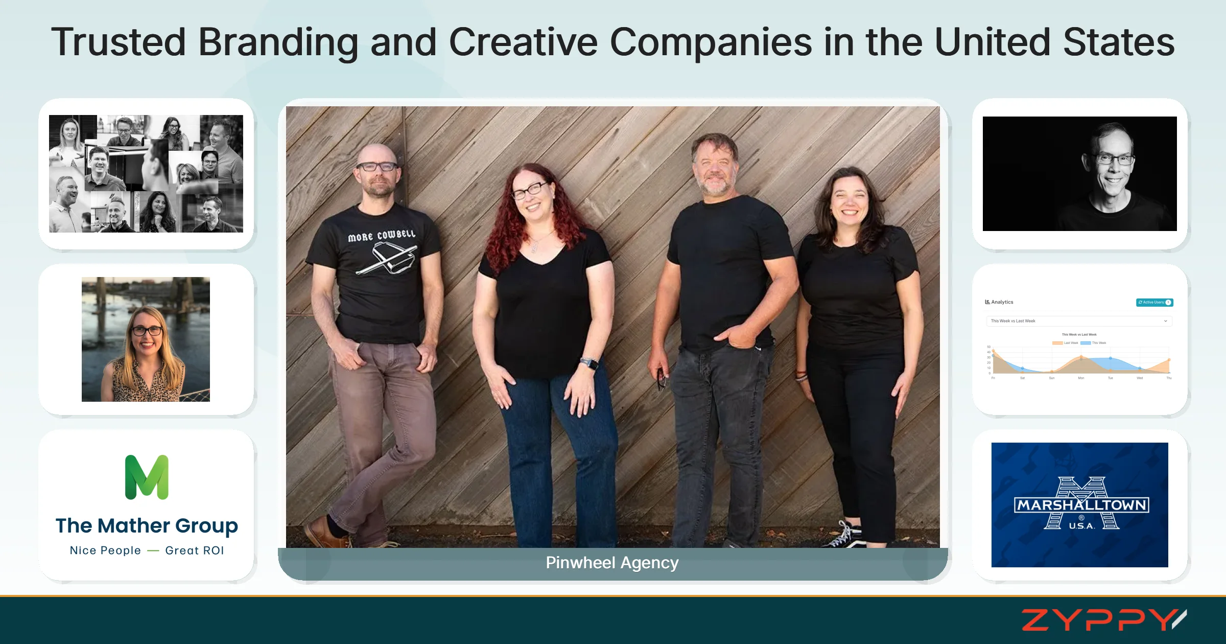 Trusted Branding and Creative Companies in the United States: Pinwheel Agency, Brand Authority Club, and others
