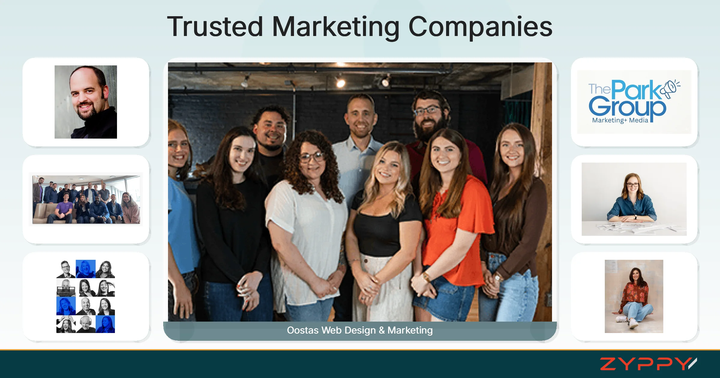 Trusted Marketing Companies: Oostas Web Design & Marketing, Sweber Marketing, and others