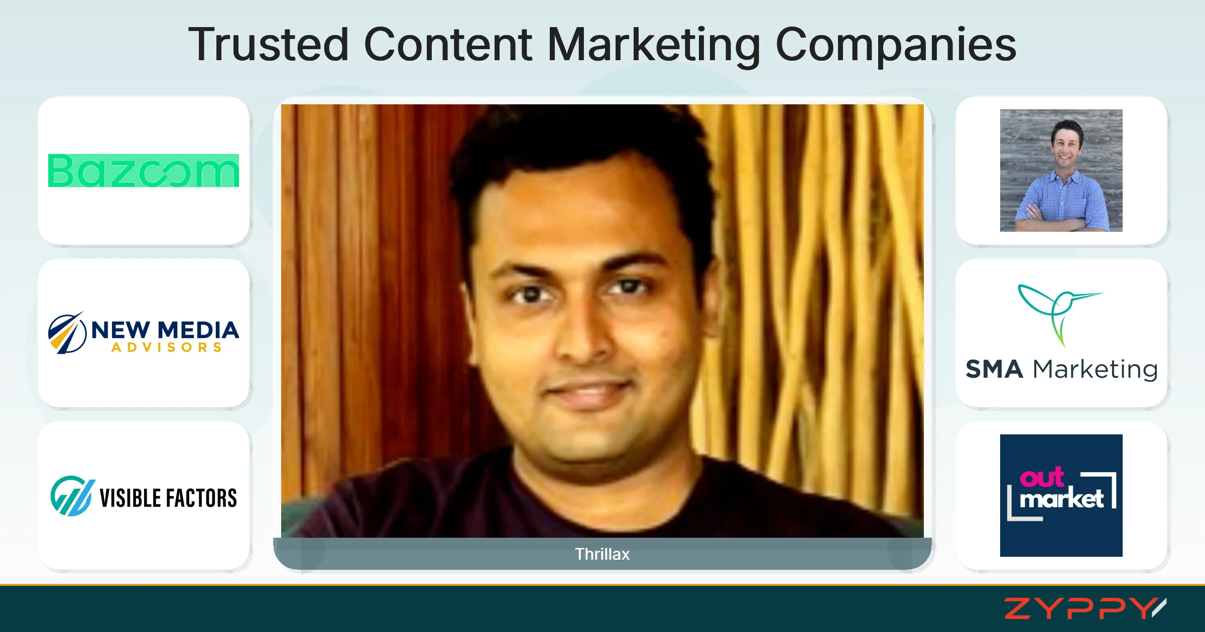 Trusted Content Marketing Companies: Thrillax, New Media Advisors, and others
