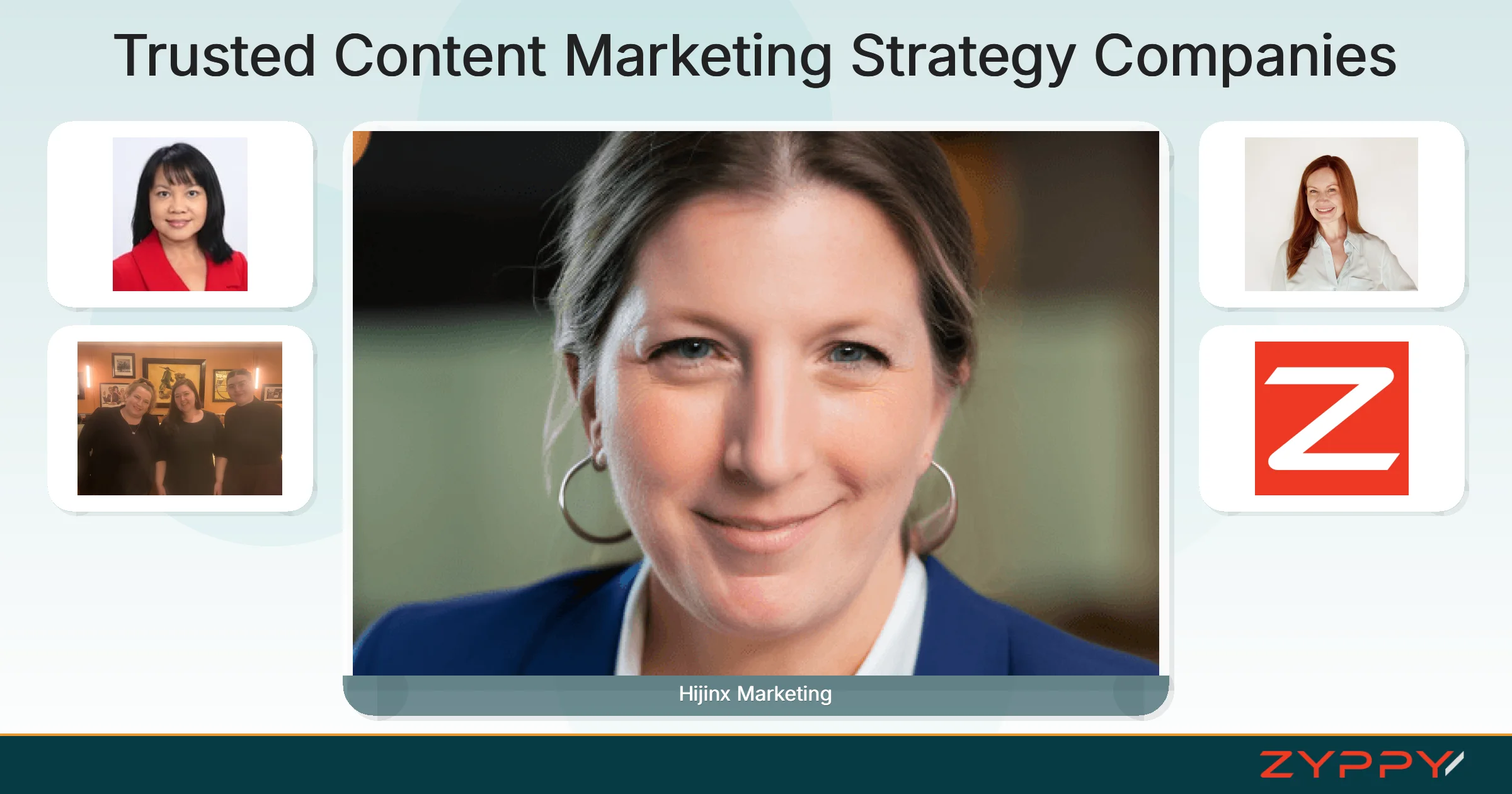 Trusted Content Marketing Strategy Companies: Hijinx Marketing, 8-Bit Content, and others