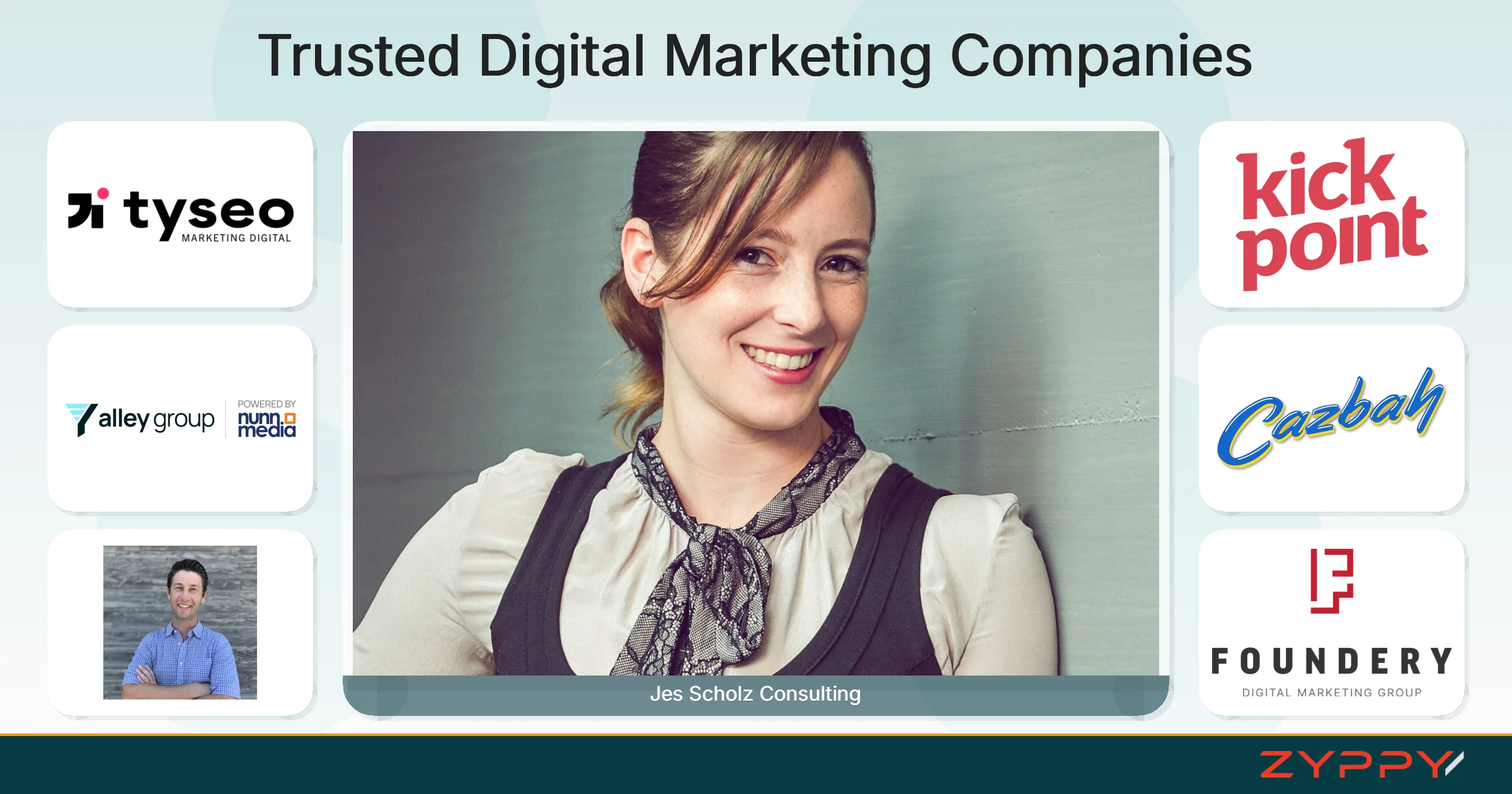 Trusted Digital Marketing Companies: Jes Scholz Consulting, Alley Group, and others