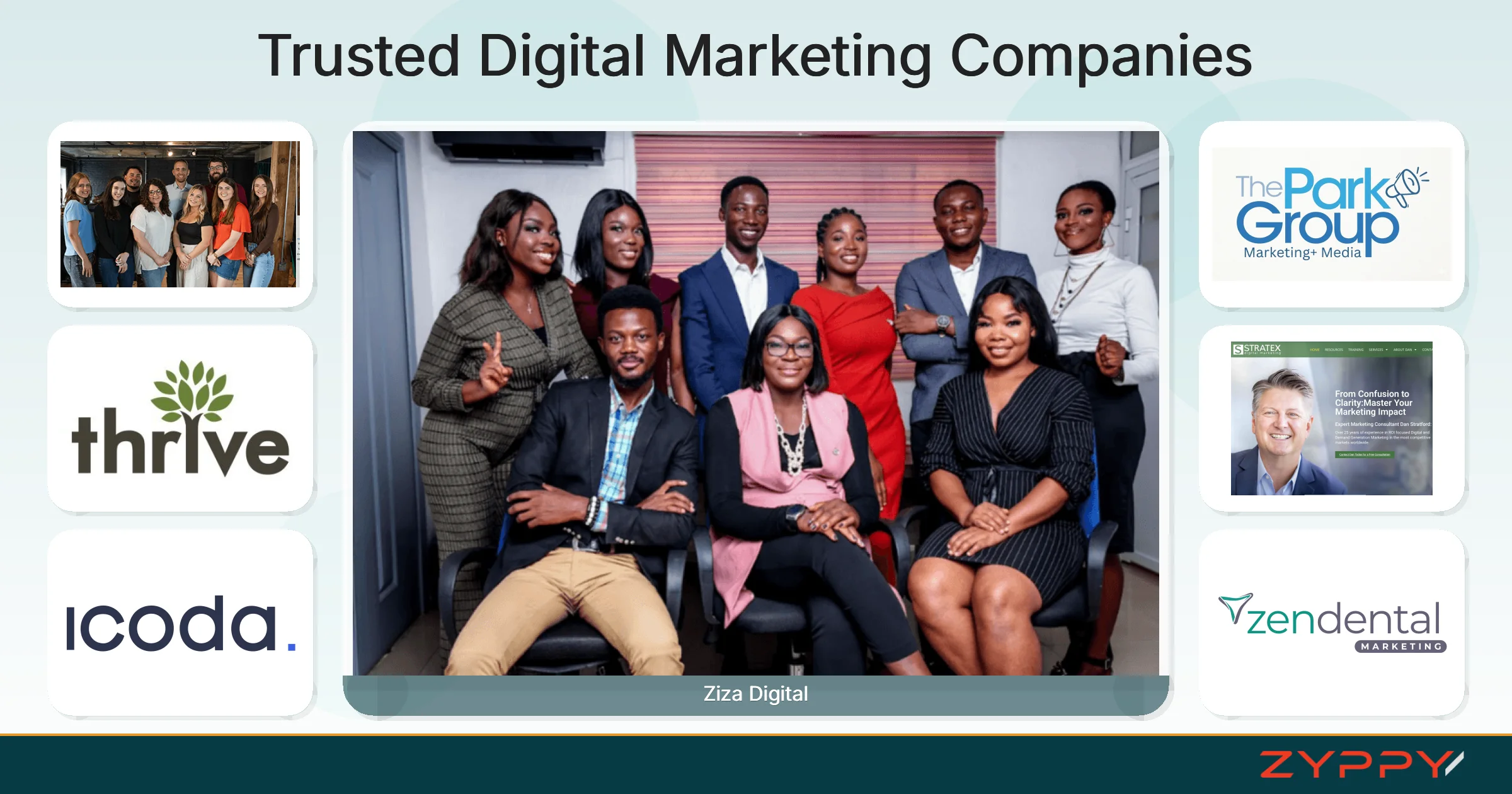Trusted Digital Marketing Companies: Ziza Digital, Super Bad Ads, and others