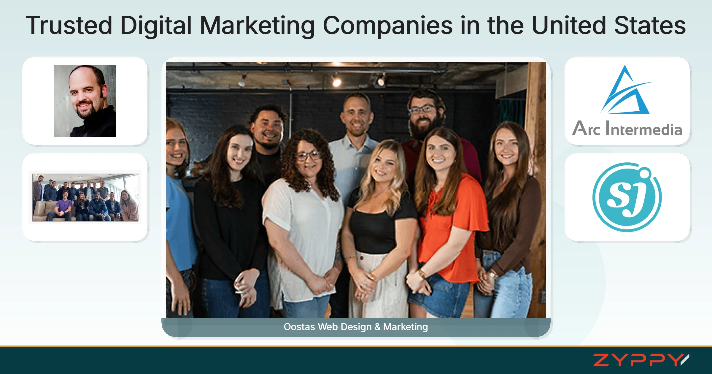 Trusted Digital Marketing Companies in the United States: Oostas Web Design & Marketing, SJ Digital Solutions, and others