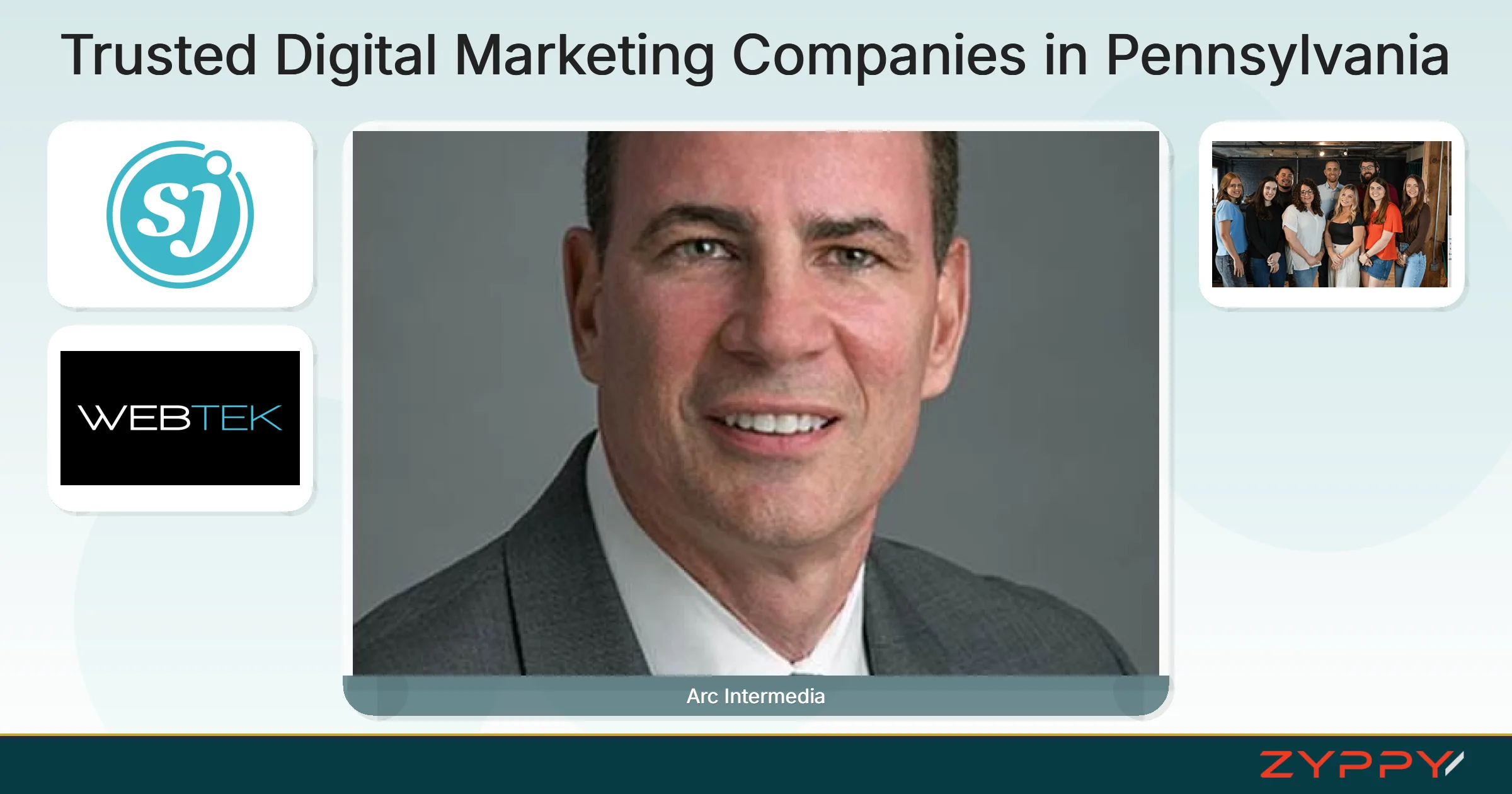 Trusted Digital Marketing Companies in Pennsylvania: Arc Intermedia, WebTek, and others
