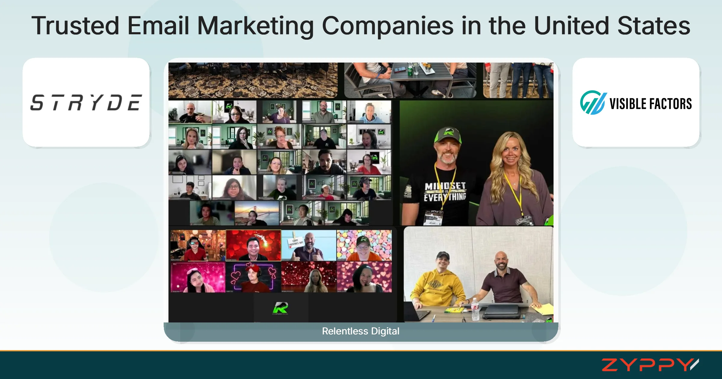 Trusted Email Marketing Companies in the United States: Relentless Digital, Visible Factors, and others