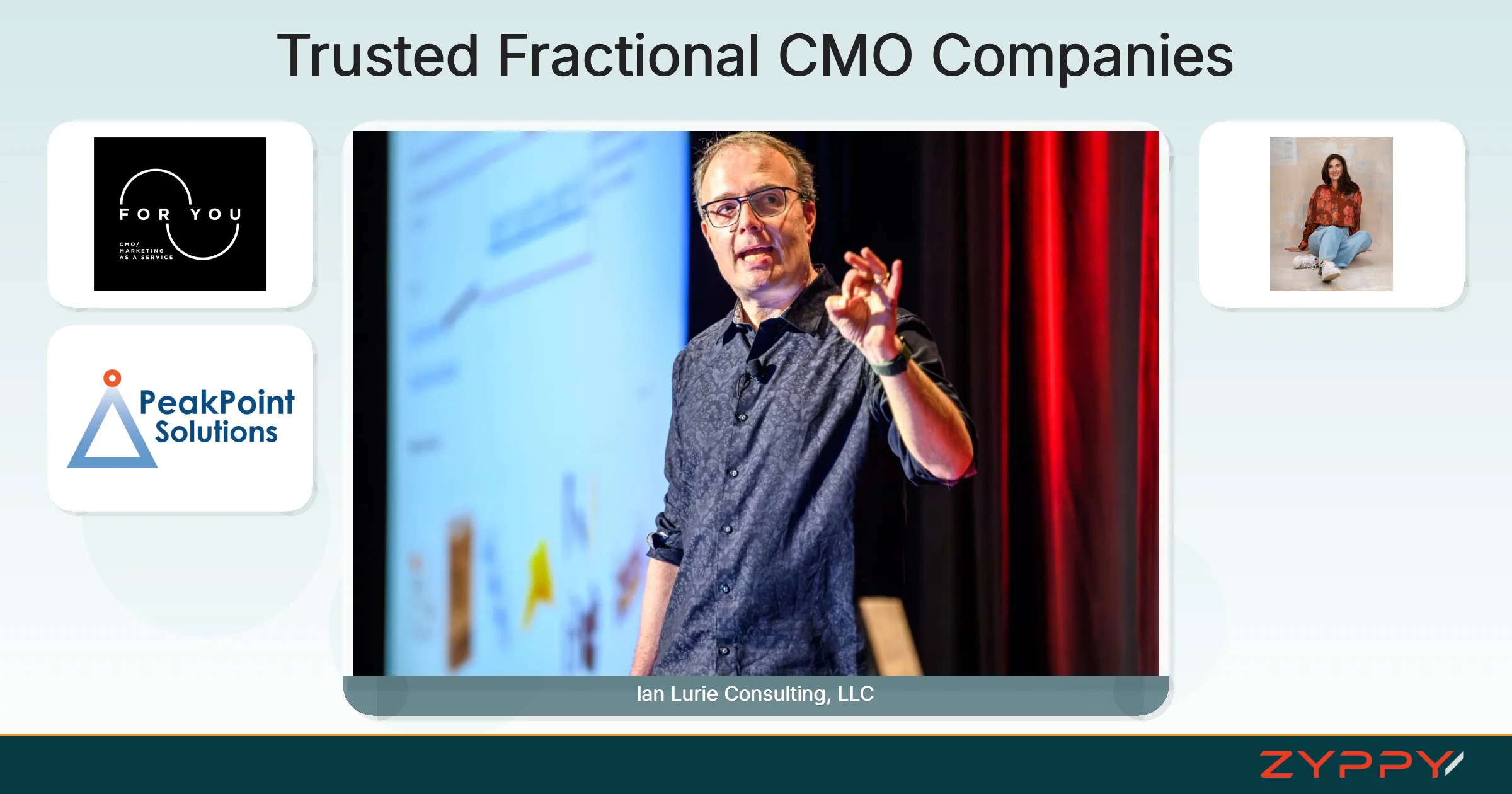 Trusted Fractional CMO Companies: Ian Lurie Consulting, LLC, For You, and others