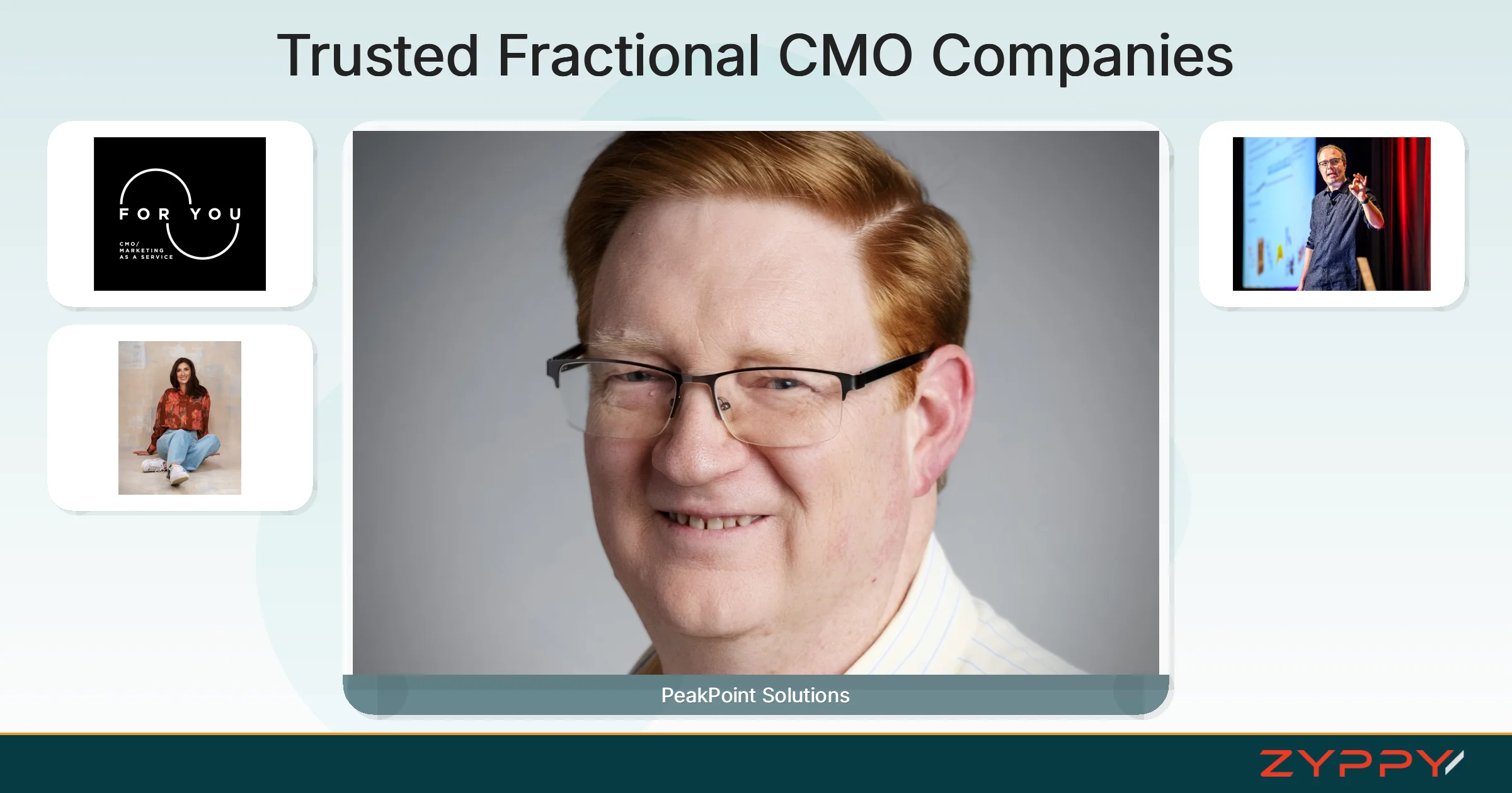 Trusted Fractional CMO Companies: PeakPoint Solutions, Ian Lurie Consulting, LLC, and others