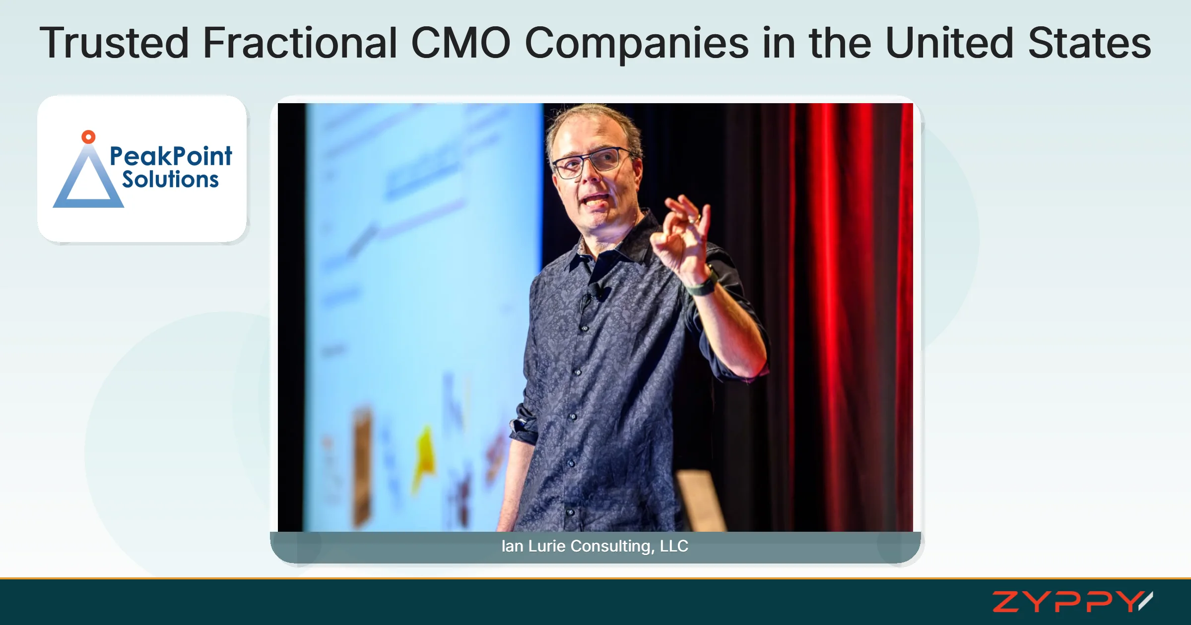 Trusted Fractional CMO Companies in the United States: Ian Lurie Consulting, LLC and PeakPoint Solutions