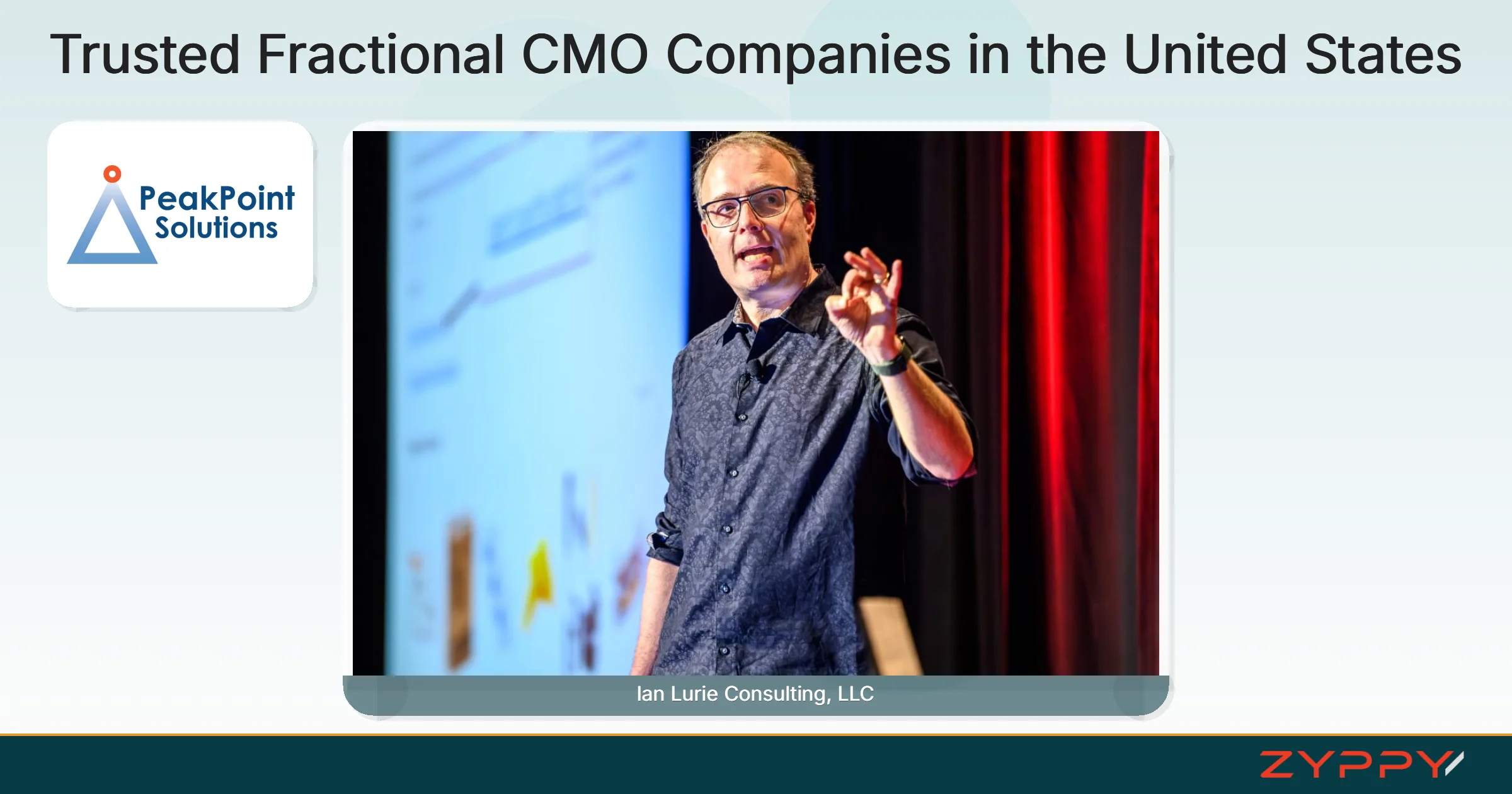 Trusted Fractional CMO Companies in the United States: Ian Lurie Consulting, LLC and PeakPoint Solutions