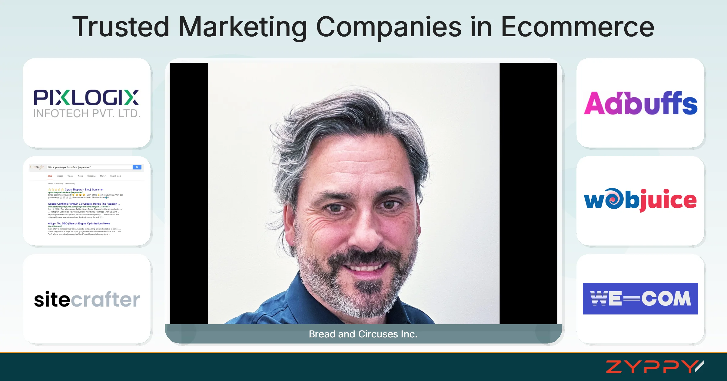 Trusted Marketing Companies in Ecommerce: Bread and Circuses Inc., ADBUFFS MEDIA PRIVATE LIMITED, and others
