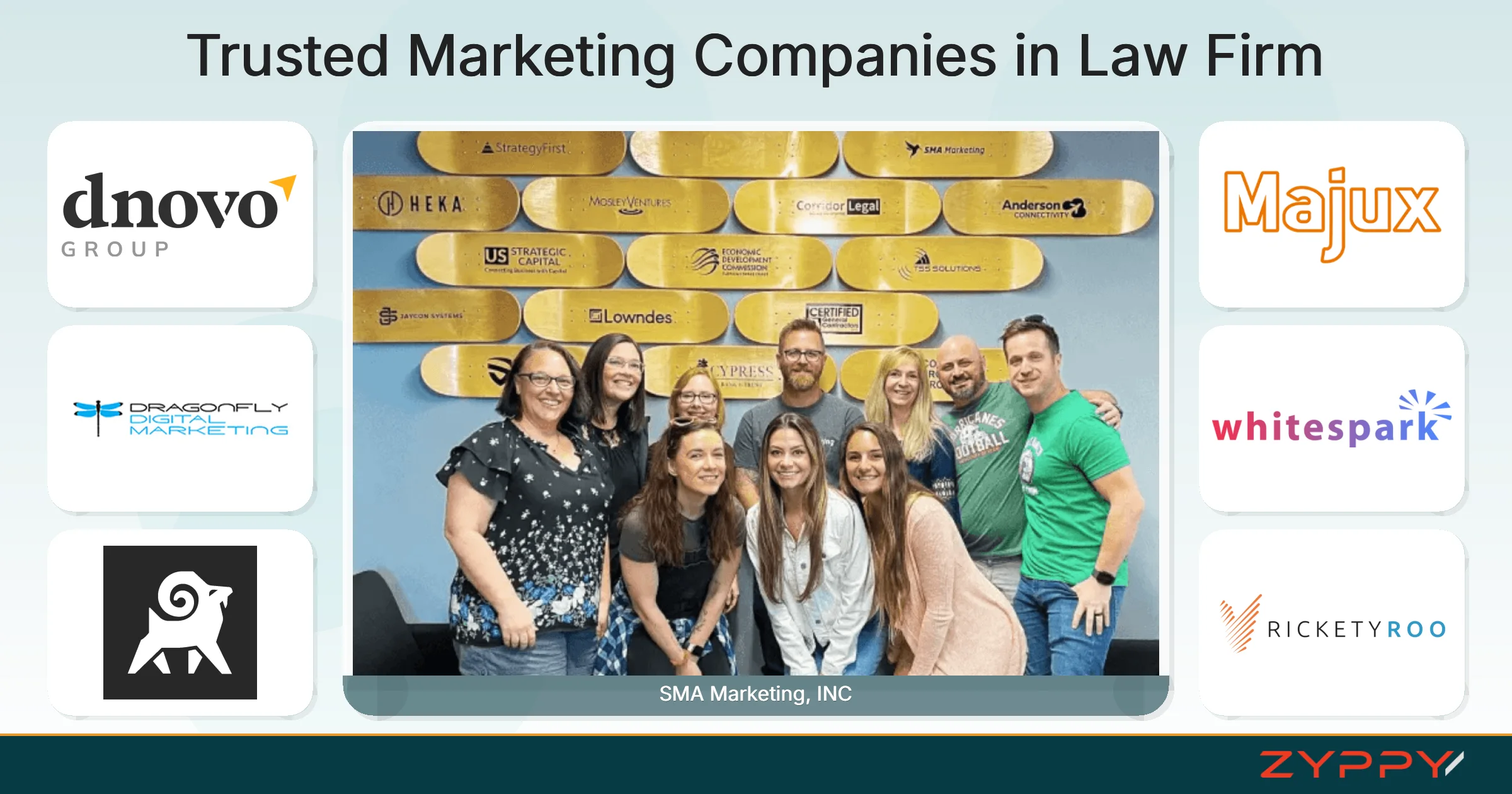 Trusted Marketing Companies in Law Firm: SMA Marketing, INC, JurisPage, and others
