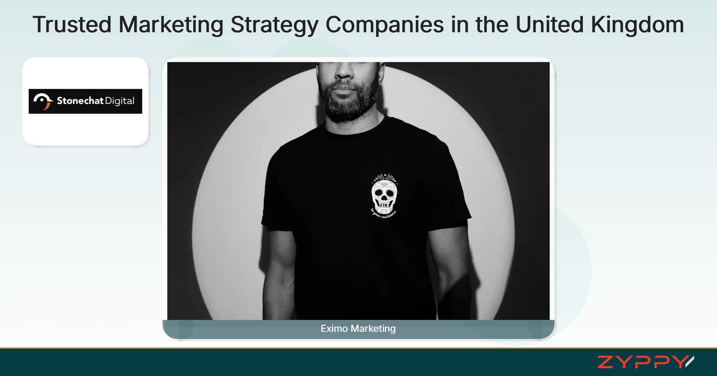 Trusted Marketing Strategy Companies in the United Kingdom: Eximo Marketing, sandstonecastles marketing, and others