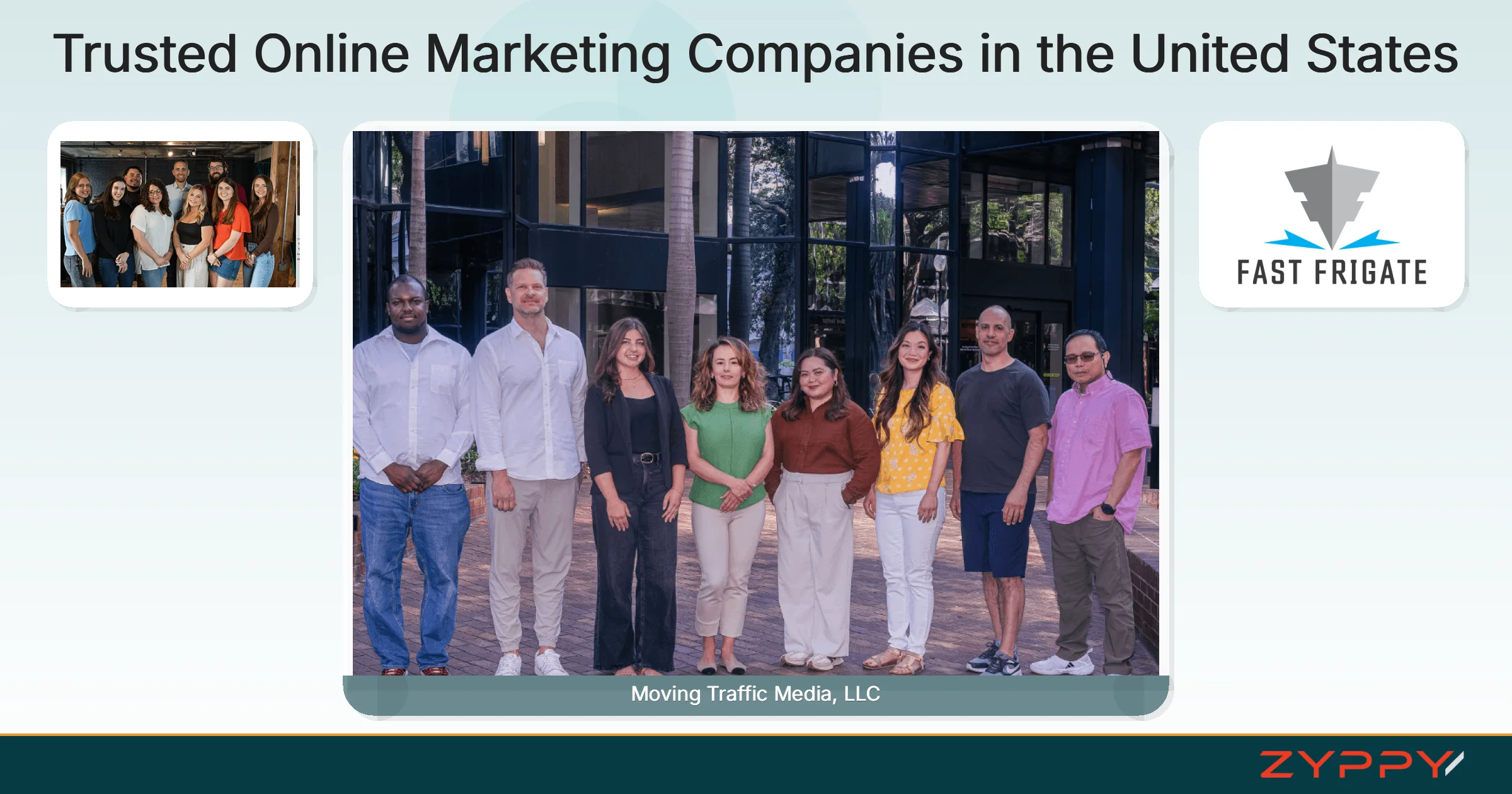 Trusted Online Marketing Companies in the United States: Moving Traffic Media, LLC, BrandLyft Marketing, and others