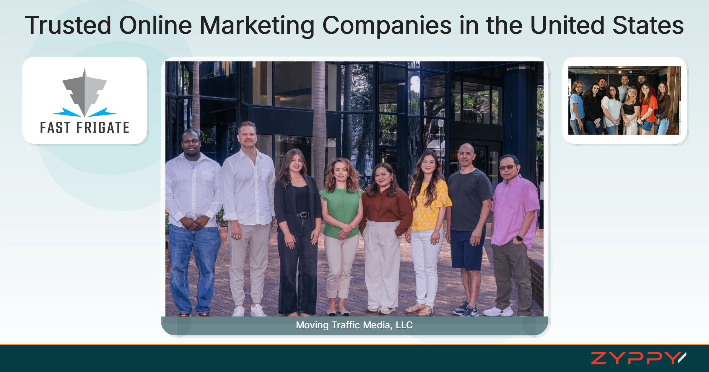 Trusted Online Marketing Companies in the United States: Moving Traffic Media, LLC, BrandLyft Marketing, and others