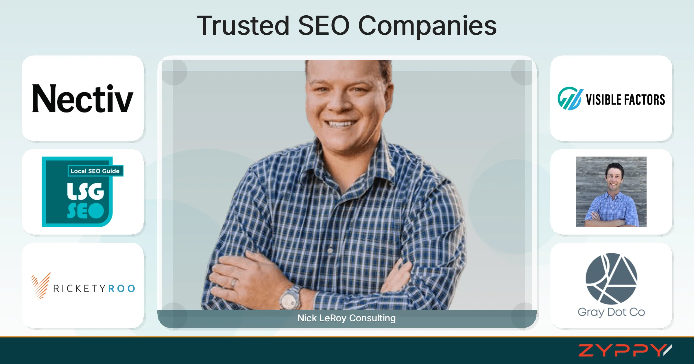 Trusted SEO Companies: Nick LeRoy Consulting, Ian Lurie Consulting, LLC, and others