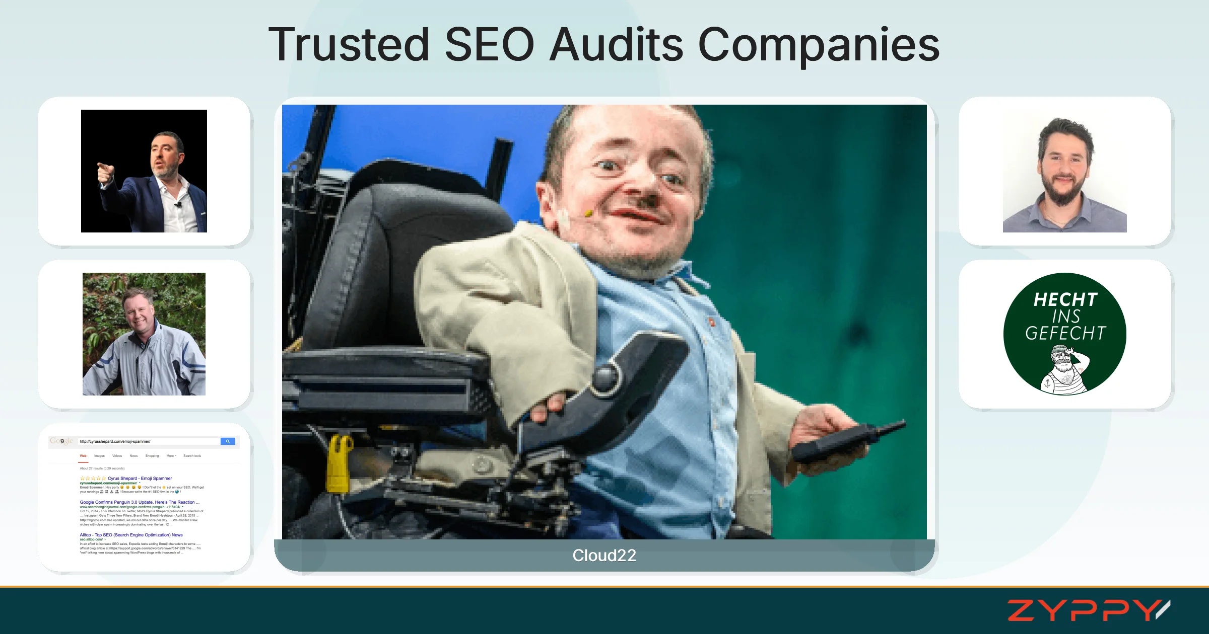 Trusted SEO Audits Companies: Cloud22, HECHT INS GEFECHT, and others
