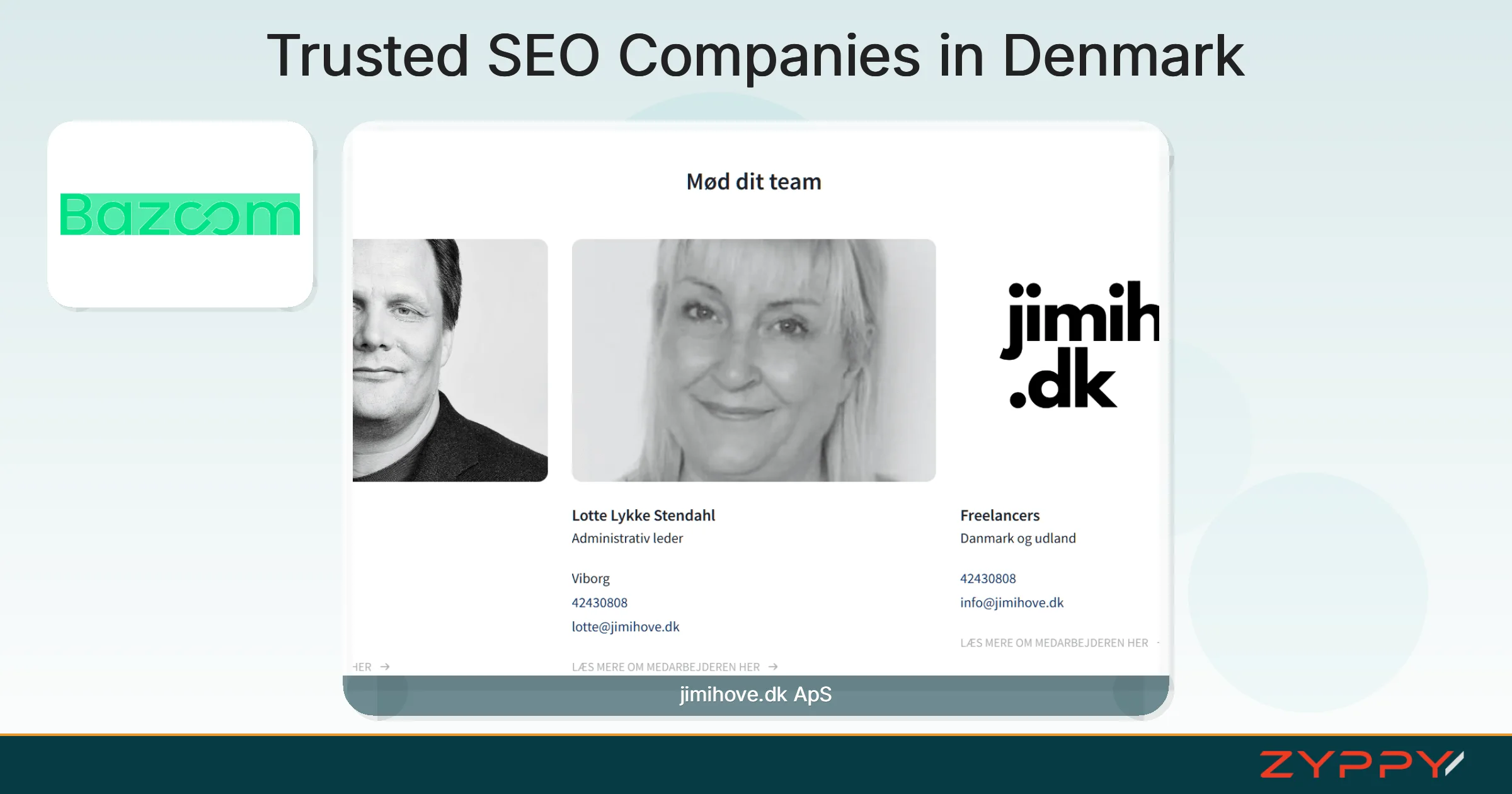 Trusted SEO Companies in Denmark: jimihove.dk ApS and Bazoom