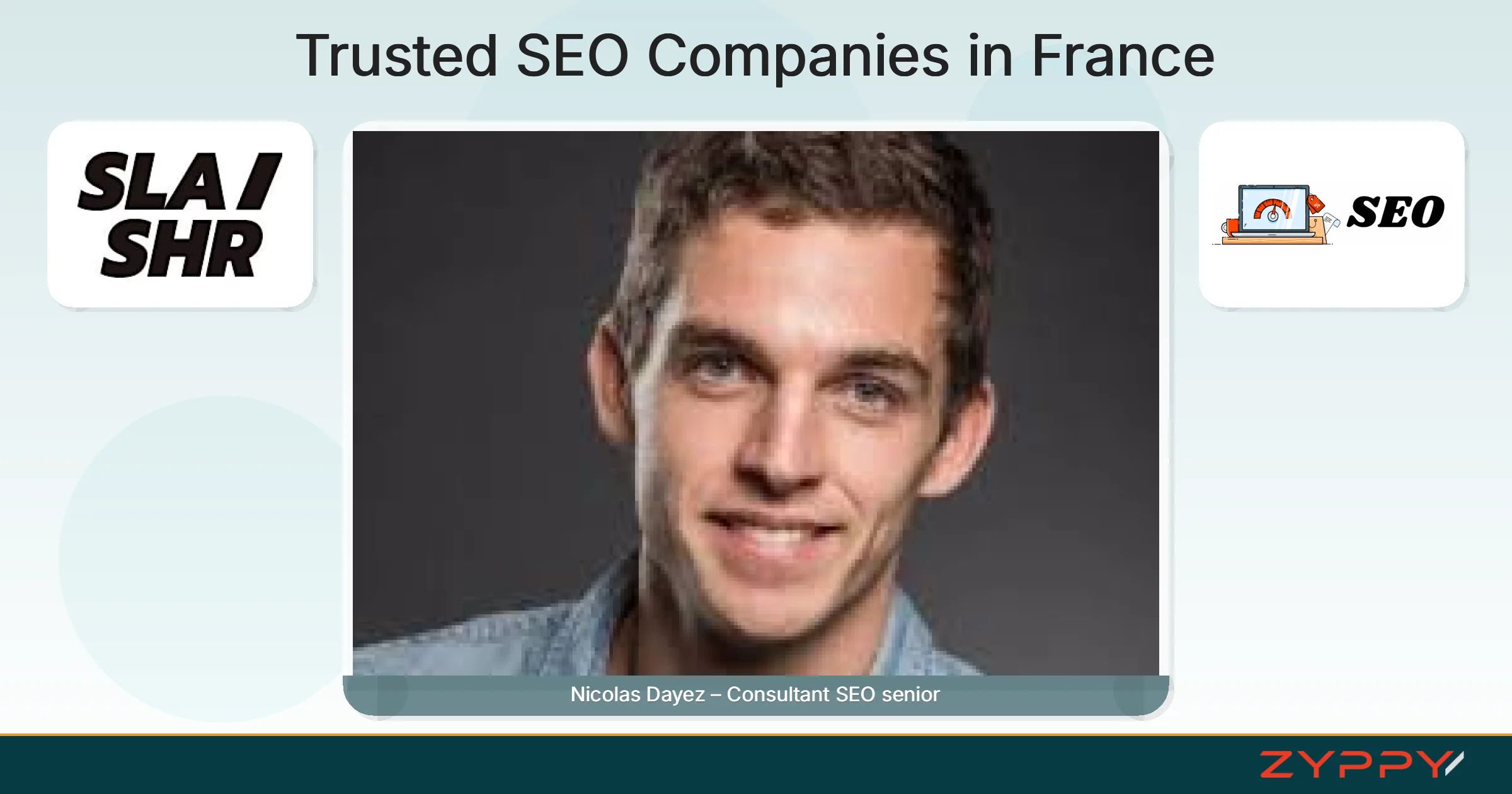 Trusted SEO Companies in France: Nicolas Dayez – Consultant SEO senior, Sylvain Charbit, and others