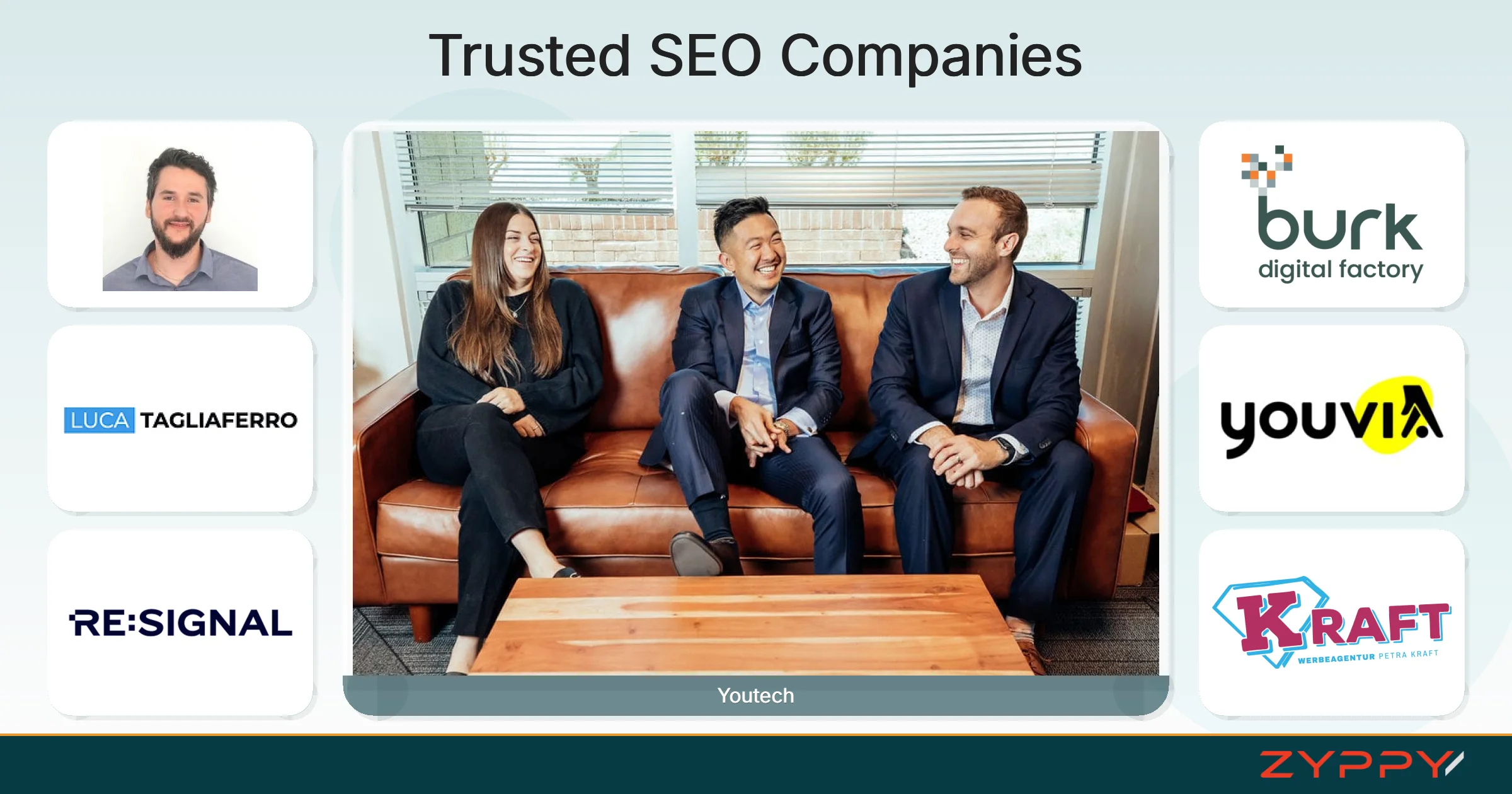 Trusted SEO Companies: Youtech, Burk Digital Factory, and others