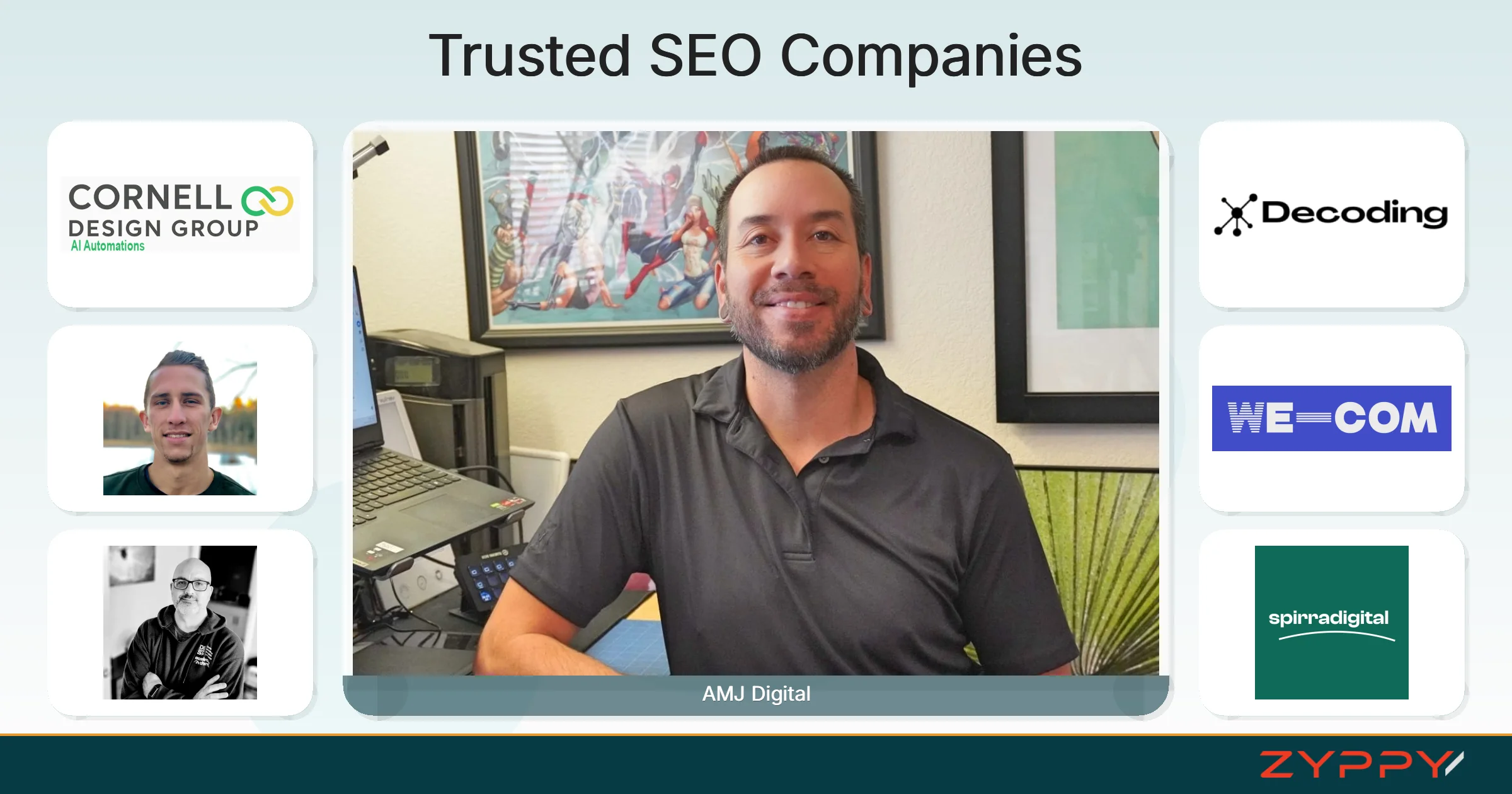 Trusted SEO Companies: AMJ Digital, Cornell Design Group, and others