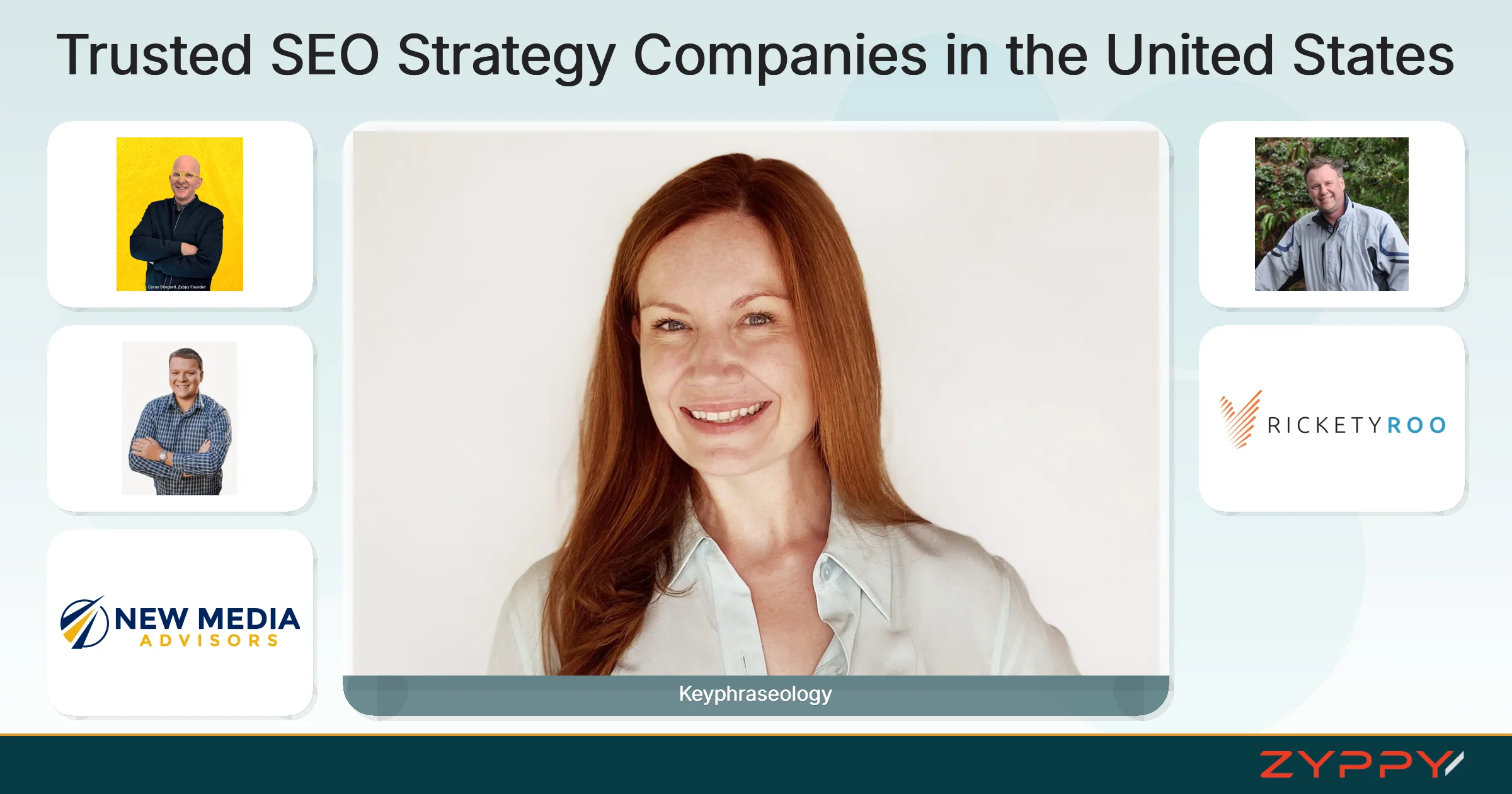 Trusted SEO Strategy Companies in the United States: Keyphraseology, RicketyRoo, and others