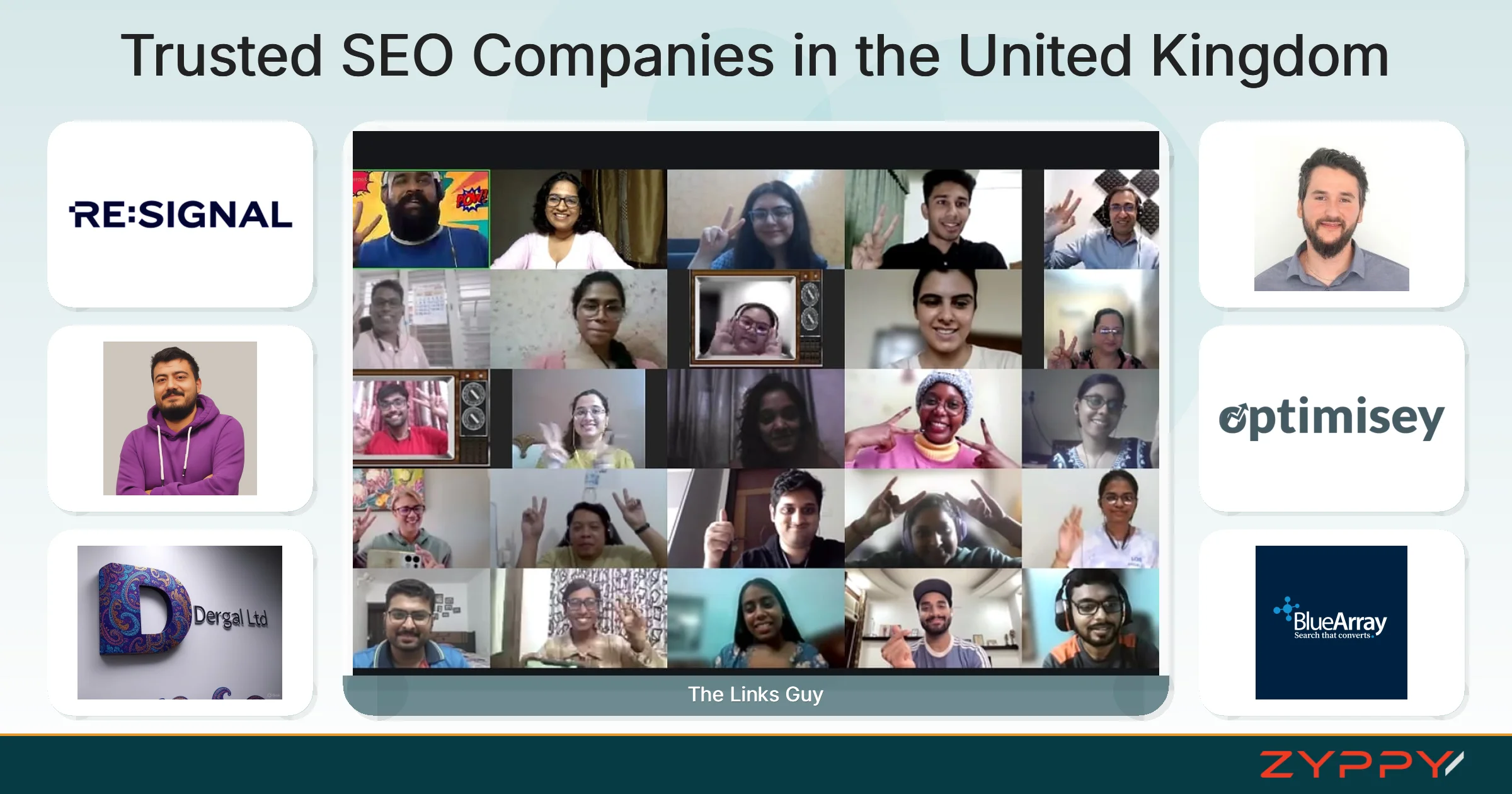 Trusted SEO Companies in the United Kingdom: The Links Guy, Luca Tagliaferro Consultancy, and others
