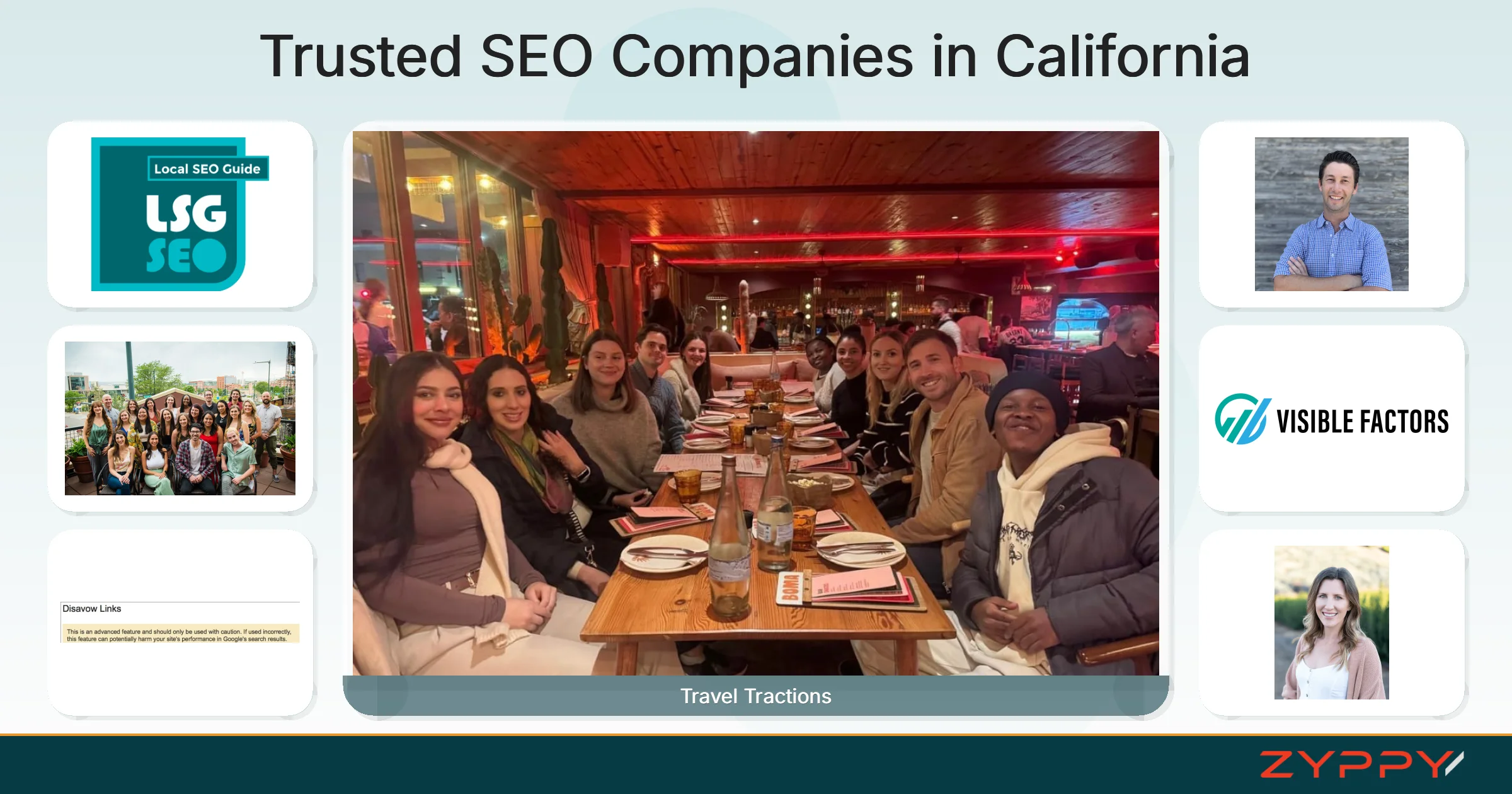 Trusted SEO Companies in California: Travel Tractions, Visible Factors, and others