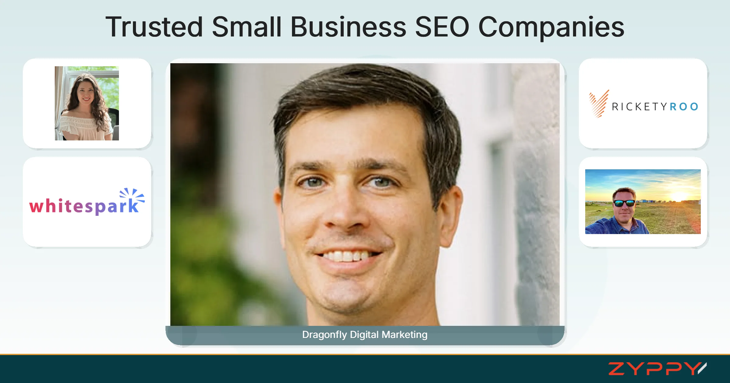 Trusted Small Business SEO Companies: Dragonfly Digital Marketing, Digital Krate Ltd, and others