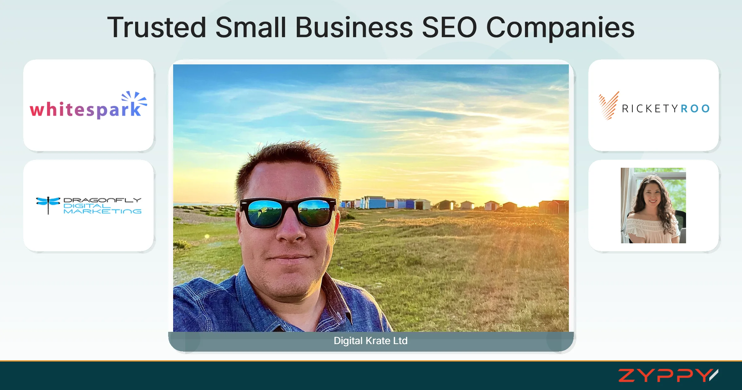 Trusted Small Business SEO Companies: Digital Krate Ltd, Dragonfly Digital Marketing, and others