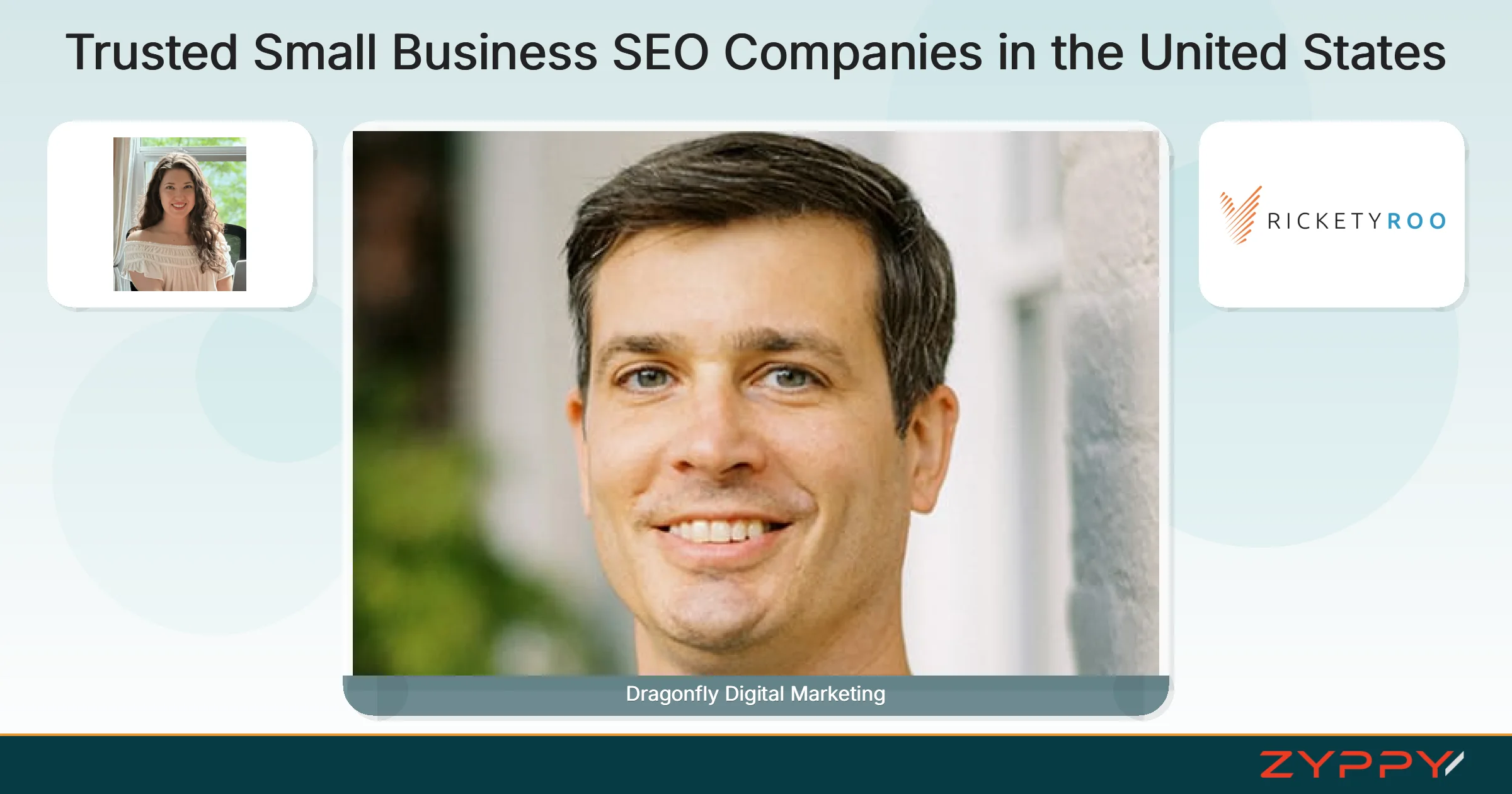 Trusted Small Business SEO Companies in the United States: Dragonfly Digital Marketing, RicketyRoo, and others