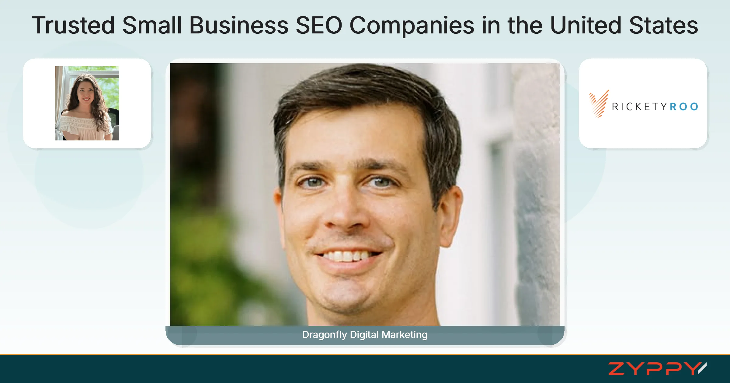 Trusted Small Business SEO Companies in the United States: Dragonfly Digital Marketing, RicketyRoo, and others