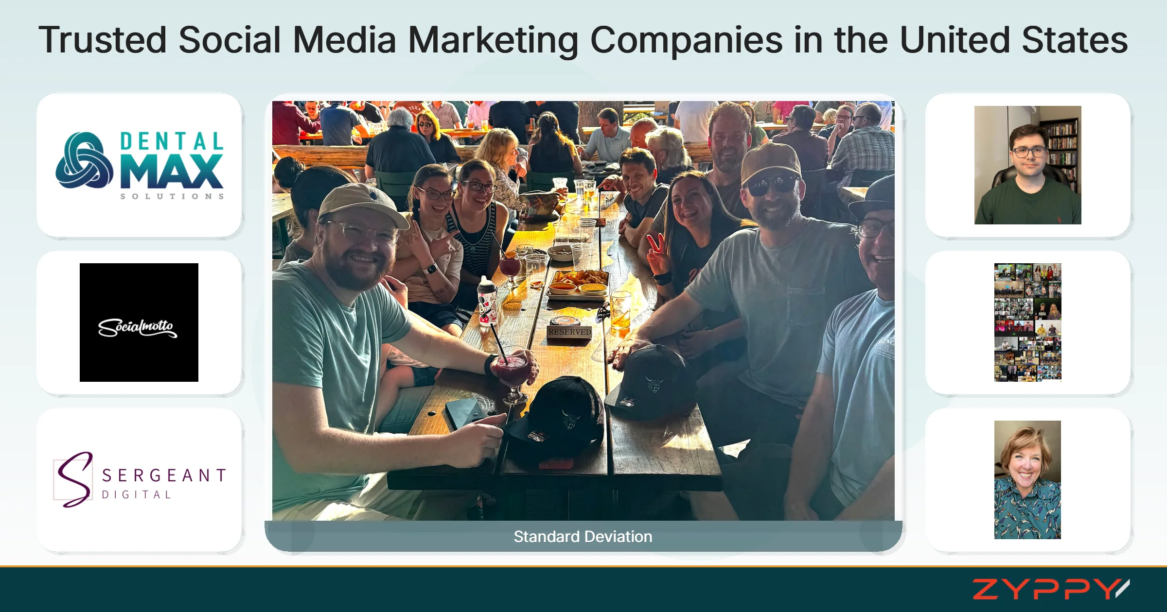 Trusted Social Media Marketing Companies in the United States: Standard Deviation, Social Motto, and others