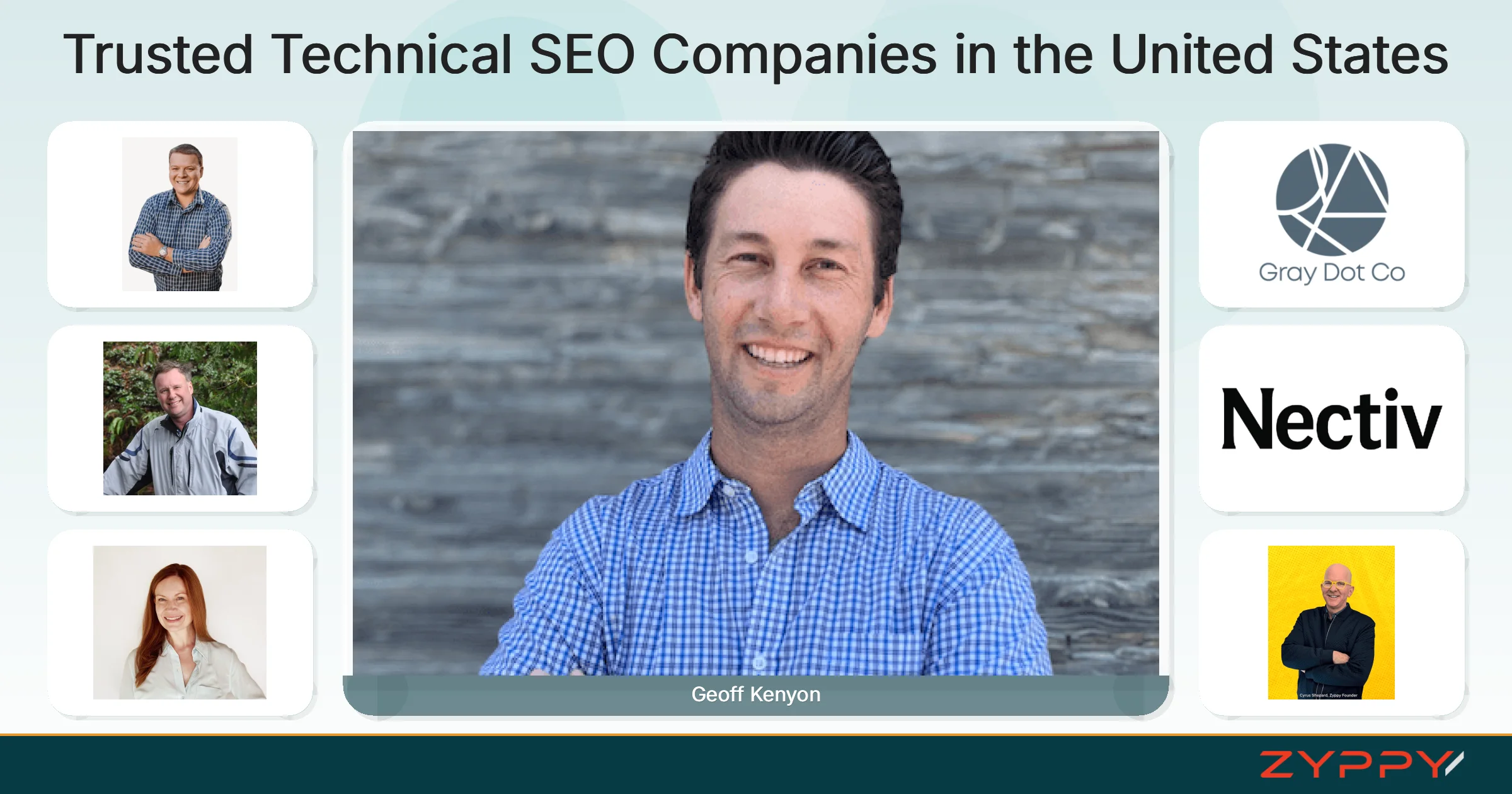 Trusted Technical SEO Companies in the United States: Geoff Kenyon, Zyppy SEO, and others