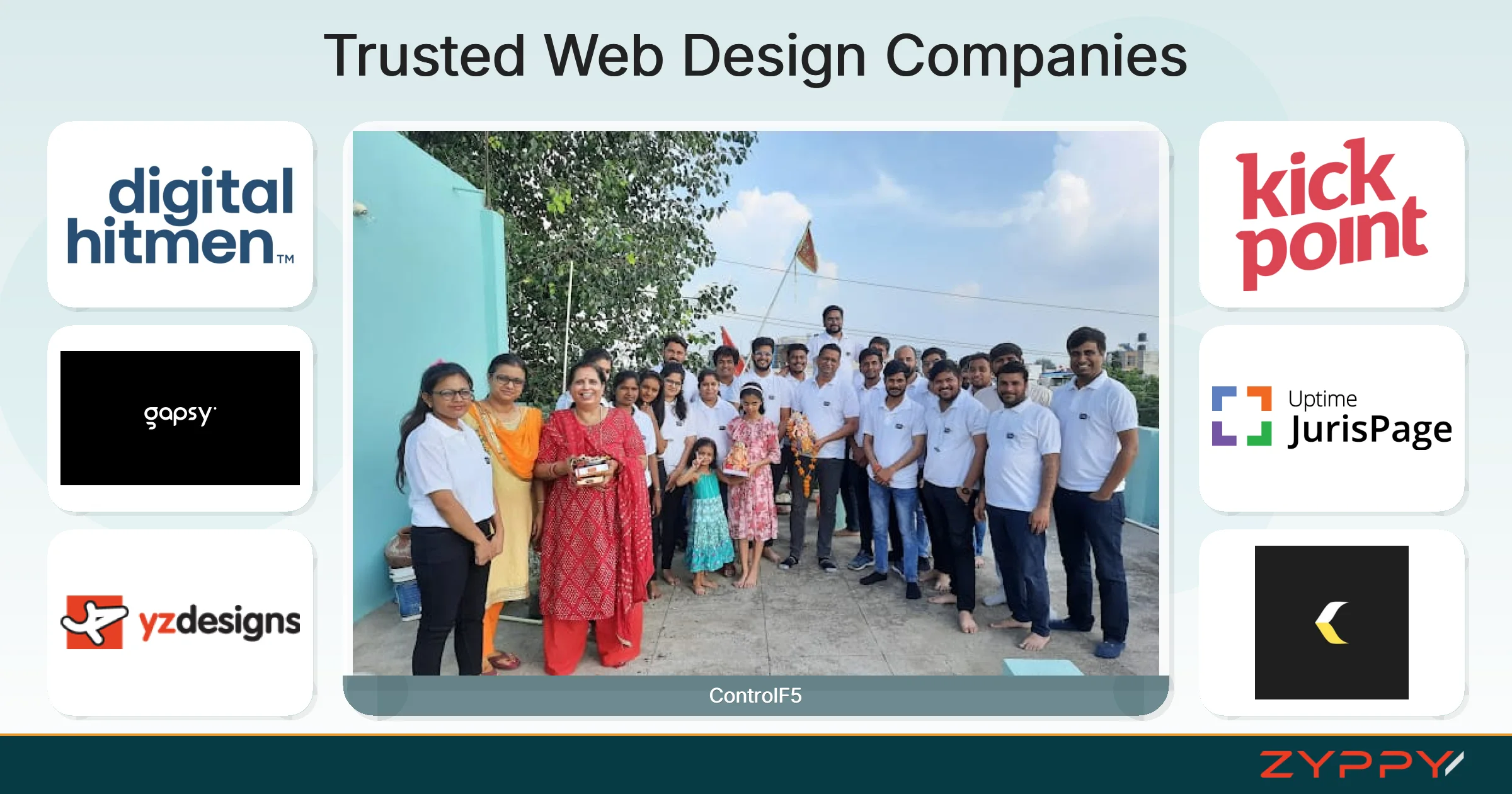 Trusted Web Design Companies: ControlF5, Relentless Digital, and others