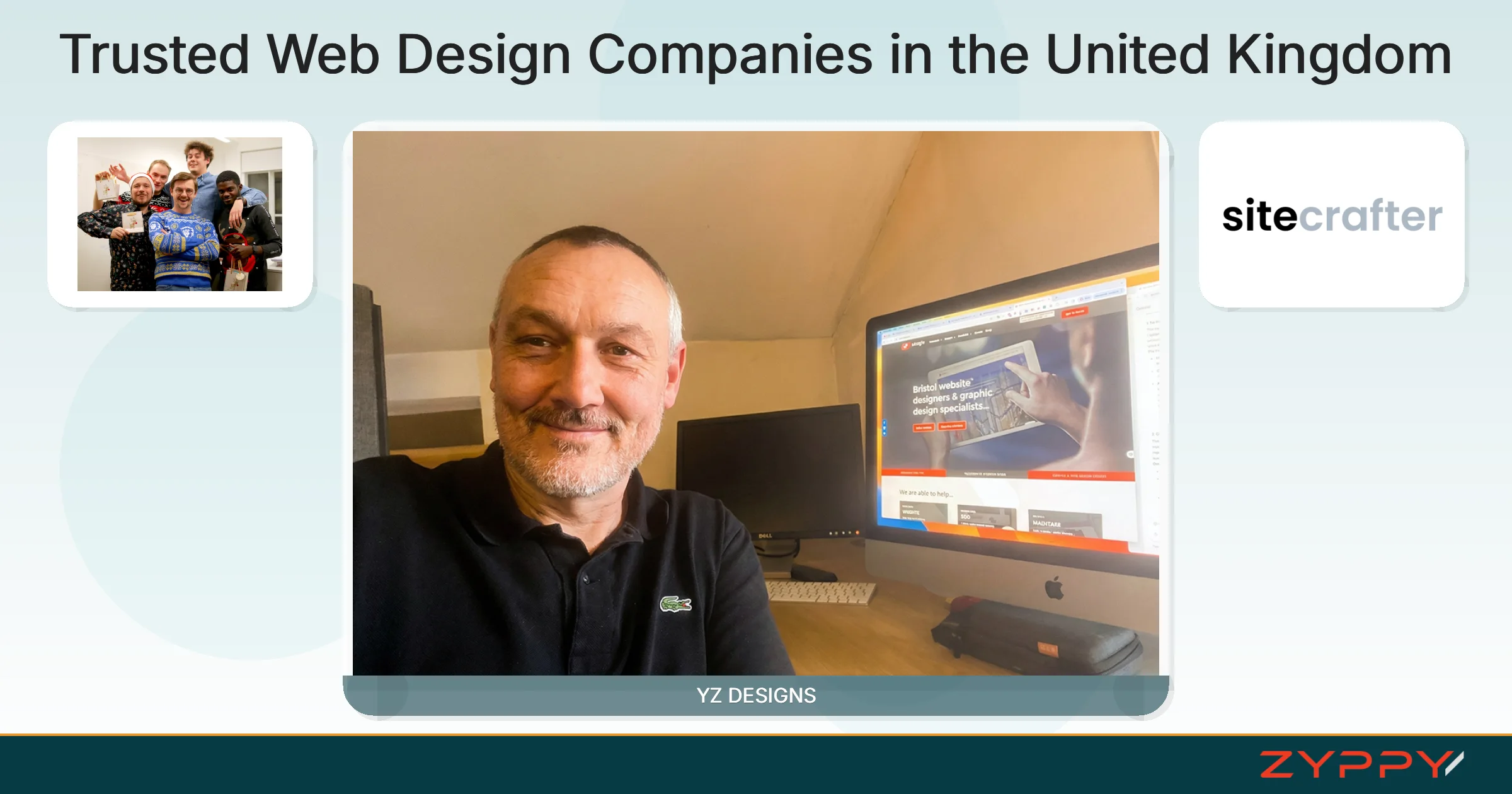 Trusted Web Design Companies in the United Kingdom: YZ DESIGNS, NerdCow, and others