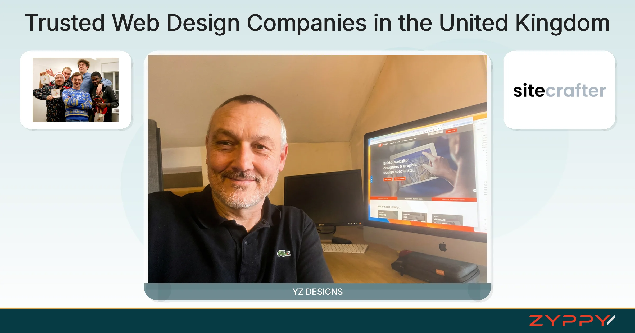 Trusted Web Design Companies in the United Kingdom: YZ DESIGNS, NerdCow, and others